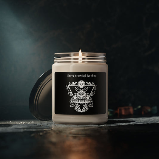 Crystal-Inspired Scented Soy Candle, Aromatherapy Candle, Witchy Home Decor, Gift for Crystal Lovers, Self-Care Spa Candle