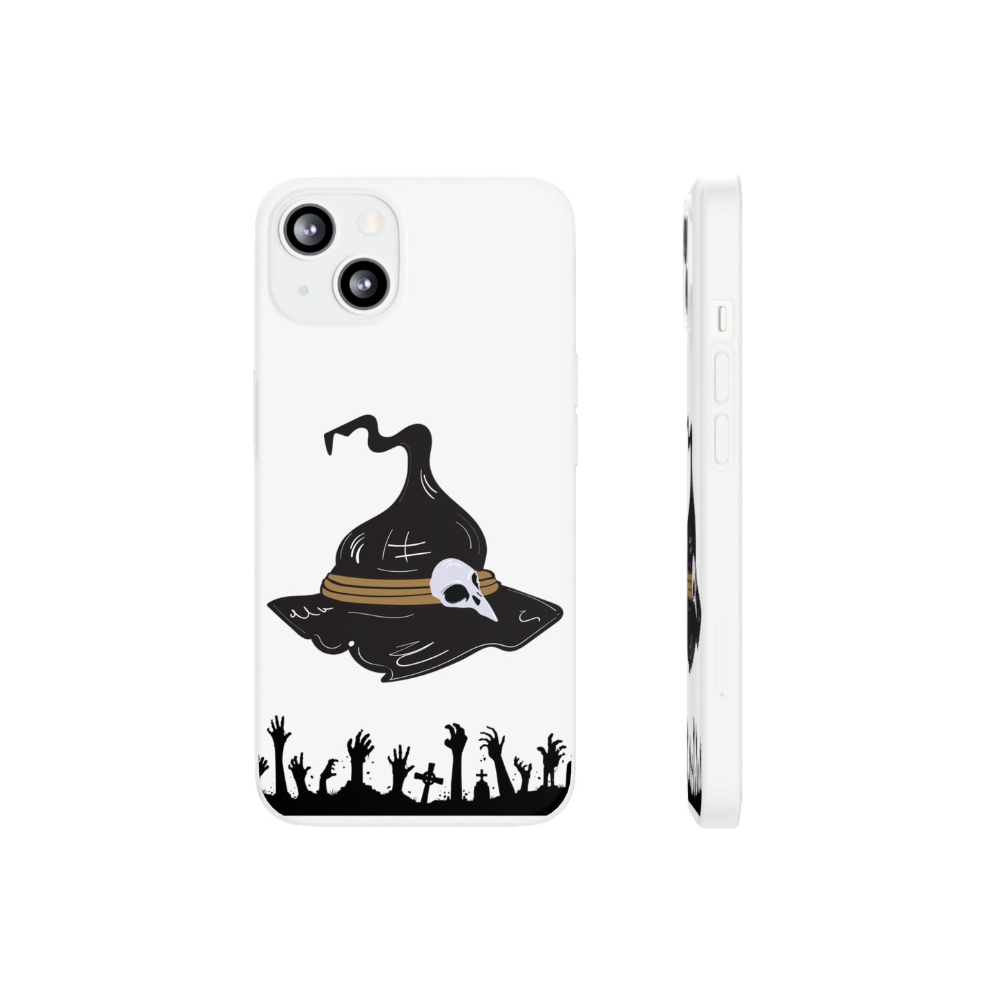 Halloween Witch Hat Flexi Cases, Spooky Phone Covers, Witchy Gift Ideas, Fall Decor, Unique Cellphone Accessories