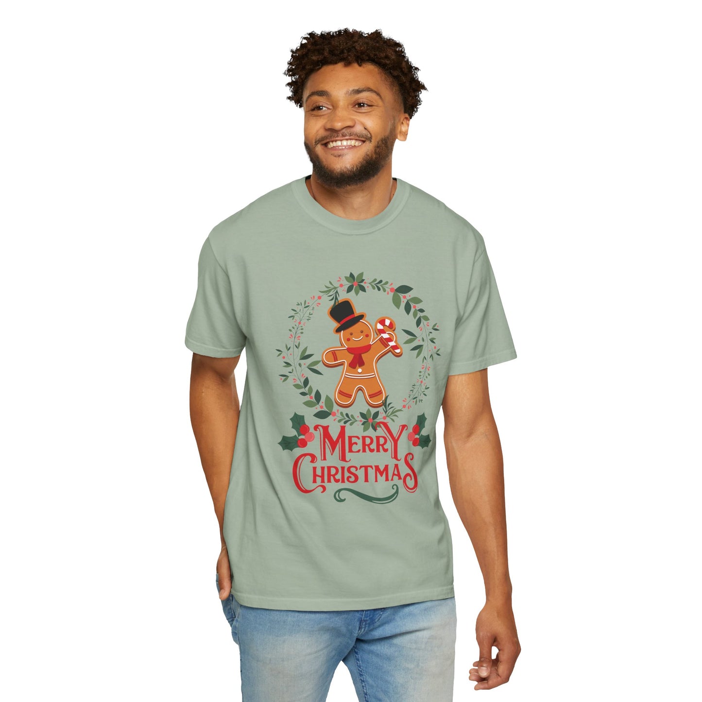 Gingerbread Christmas T-Shirt, Holiday Top, Christmas Gift, Unisex Tee, Festive Apparel, Family Matching Shirt