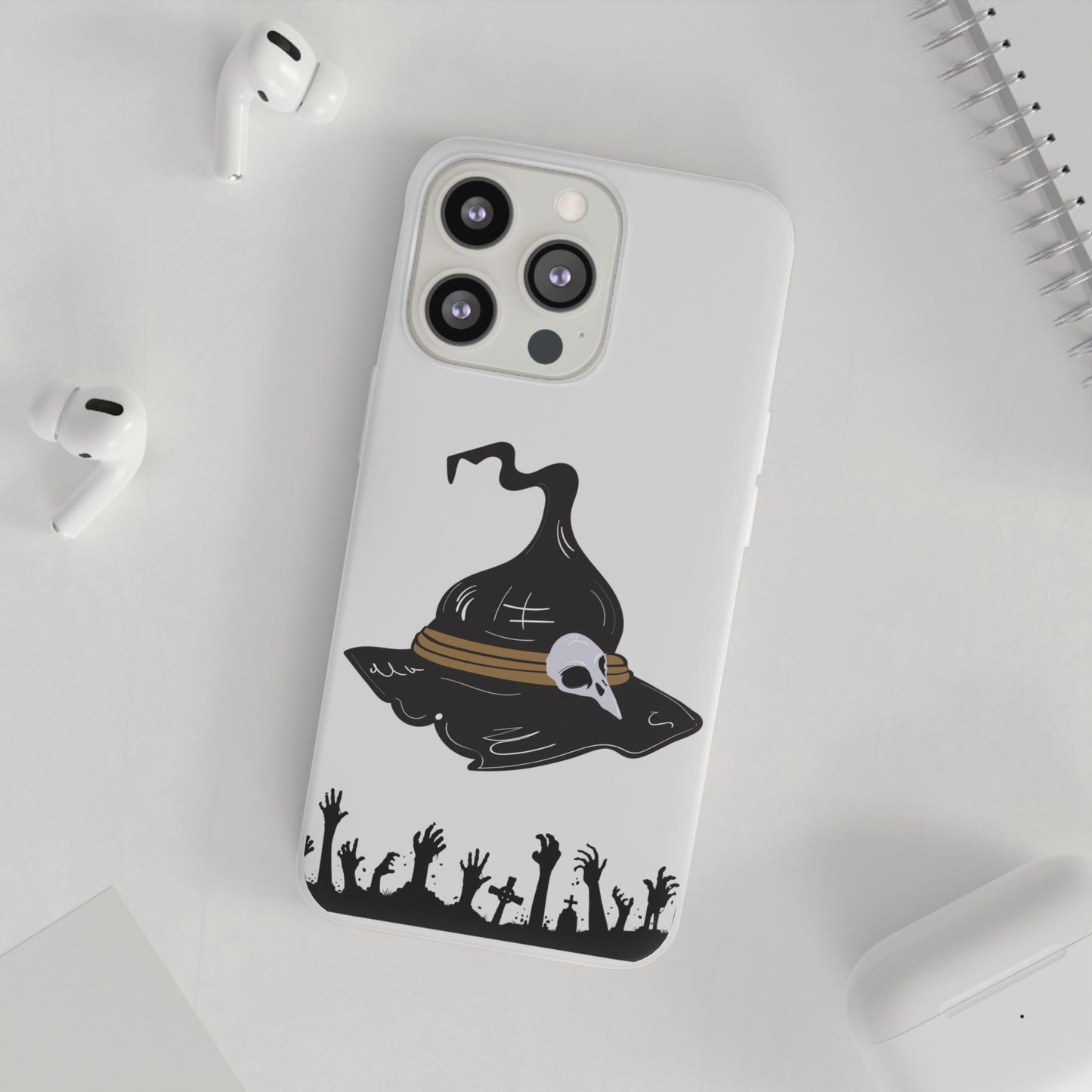 Halloween Witch Hat Flexi Cases, Spooky Phone Covers, Witchy Gift Ideas, Fall Decor, Unique Cellphone Accessories