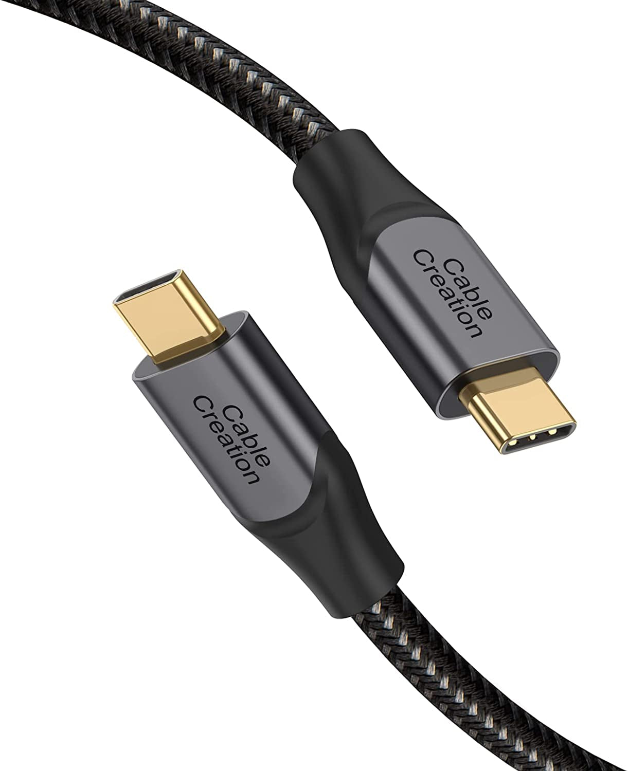 USB C to USB C Cable 10Ft 60W, Braided USB-C Cable 3A Fast Charging, Compatible with Macbook(Pro), Galaxy S20/S20+/S20 Ultra/S10/S9/S9+, Note 10, Pixel 3XL, Etc. Space Gray