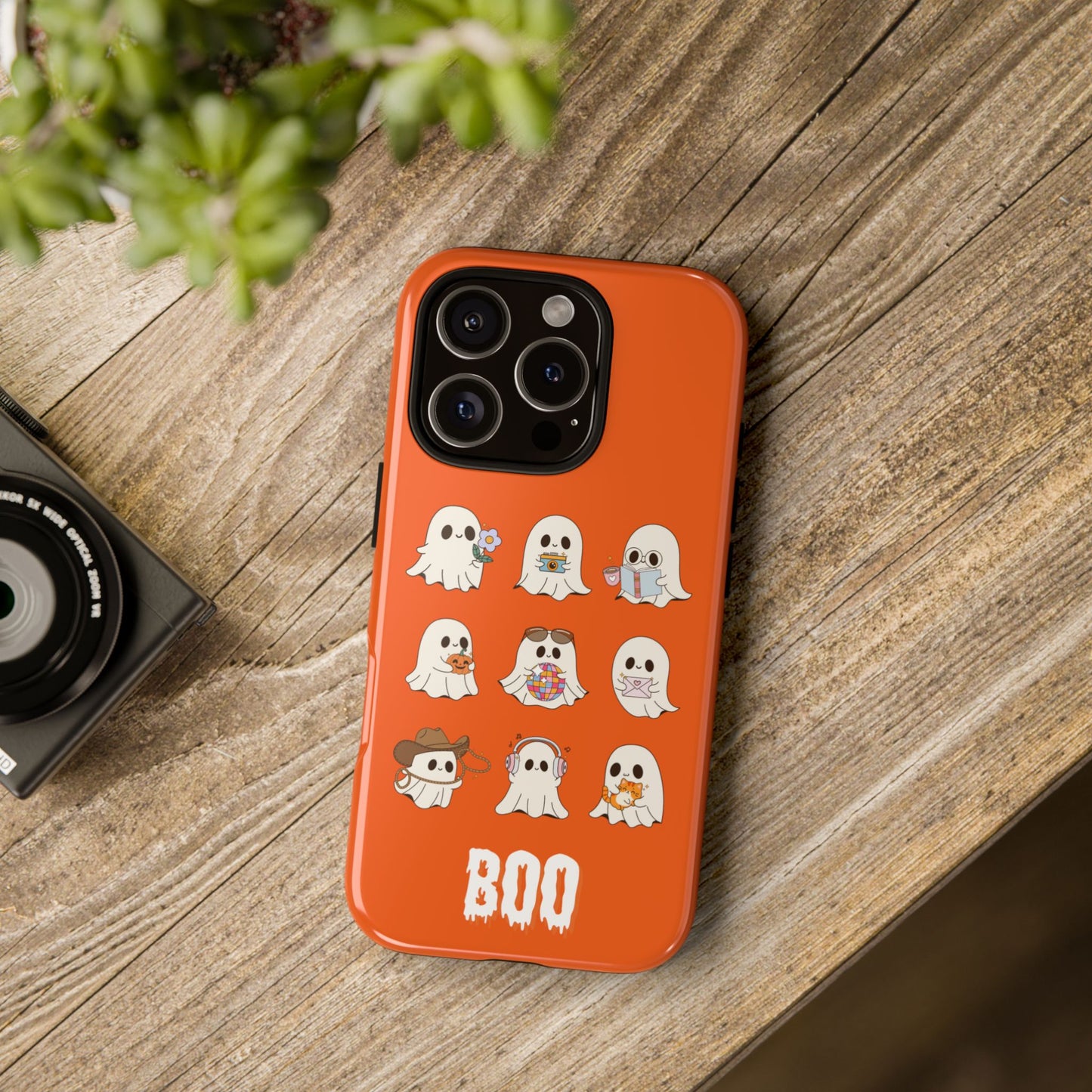 Ghostly Boo Phone Case, Halloween Cases, Cute Ghost Phone Cover, Trick-or-Treat Accessories, Spooky Gift for Halloween
