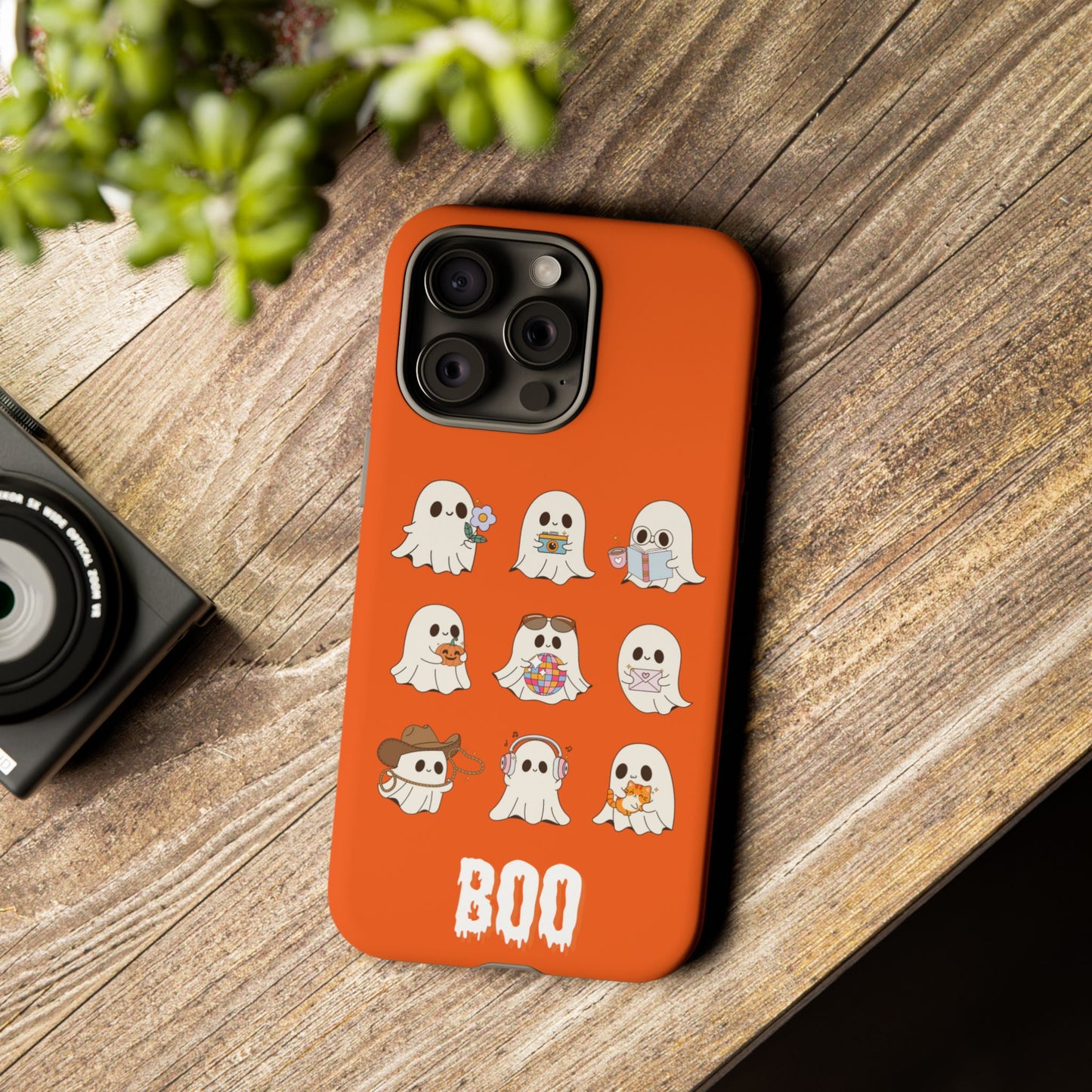 Ghostly Boo Phone Case, Halloween Cases, Cute Ghost Phone Cover, Trick-or-Treat Accessories, Spooky Gift for Halloween
