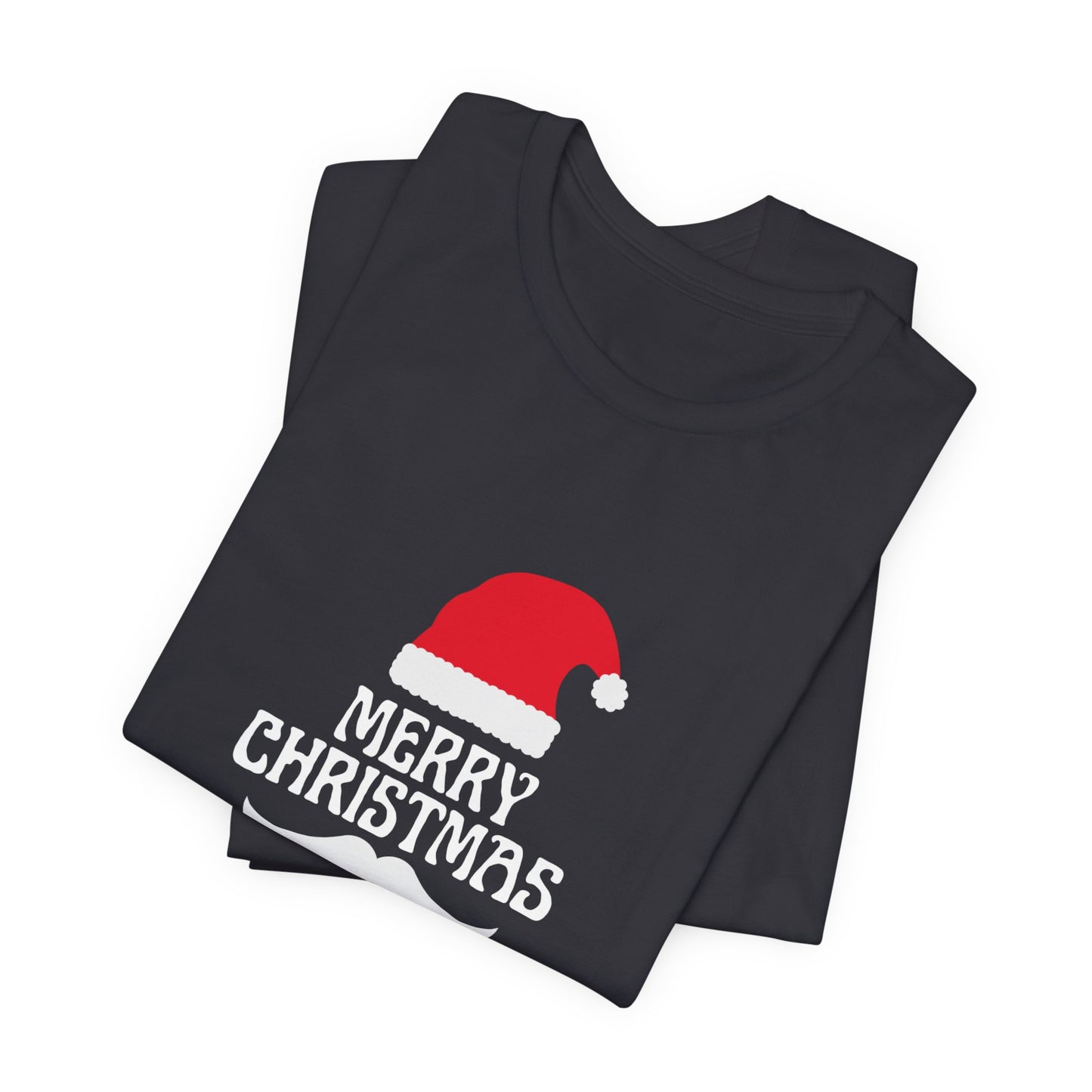 Merry Christmas Unisex Jersey Short Sleeve Tee, Holiday Apparel, Winter Fashion, Gift for Him/Her, Christmas Celebration, Festive Shirt
