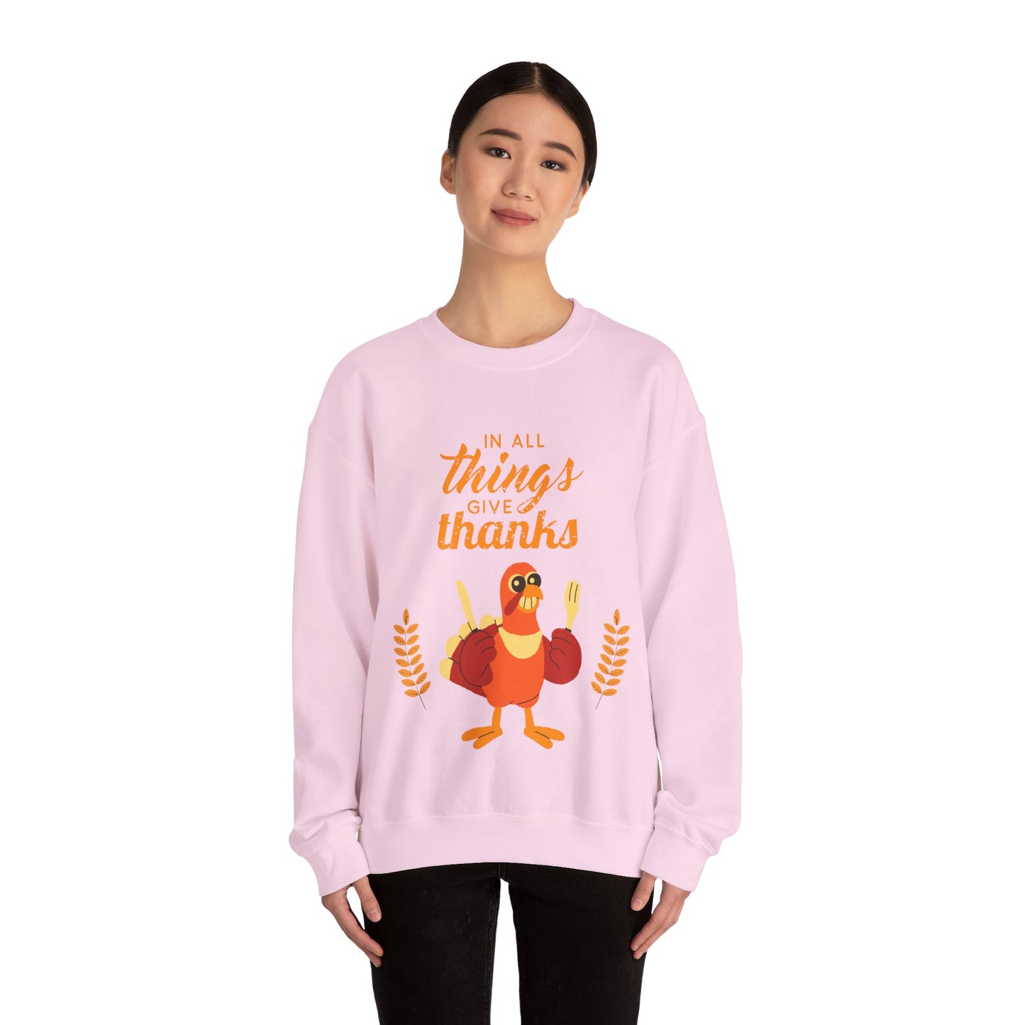 Thanksgiving Crewneck Sweatshirt, Unisex Sweatshirt, Cozy Fall Apparel, Holiday Gift, Seasonal Sweater