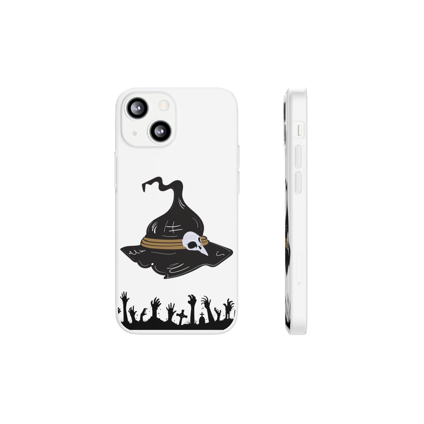 Halloween Witch Hat Flexi Cases, Spooky Phone Covers, Witchy Gift Ideas, Fall Decor, Unique Cellphone Accessories