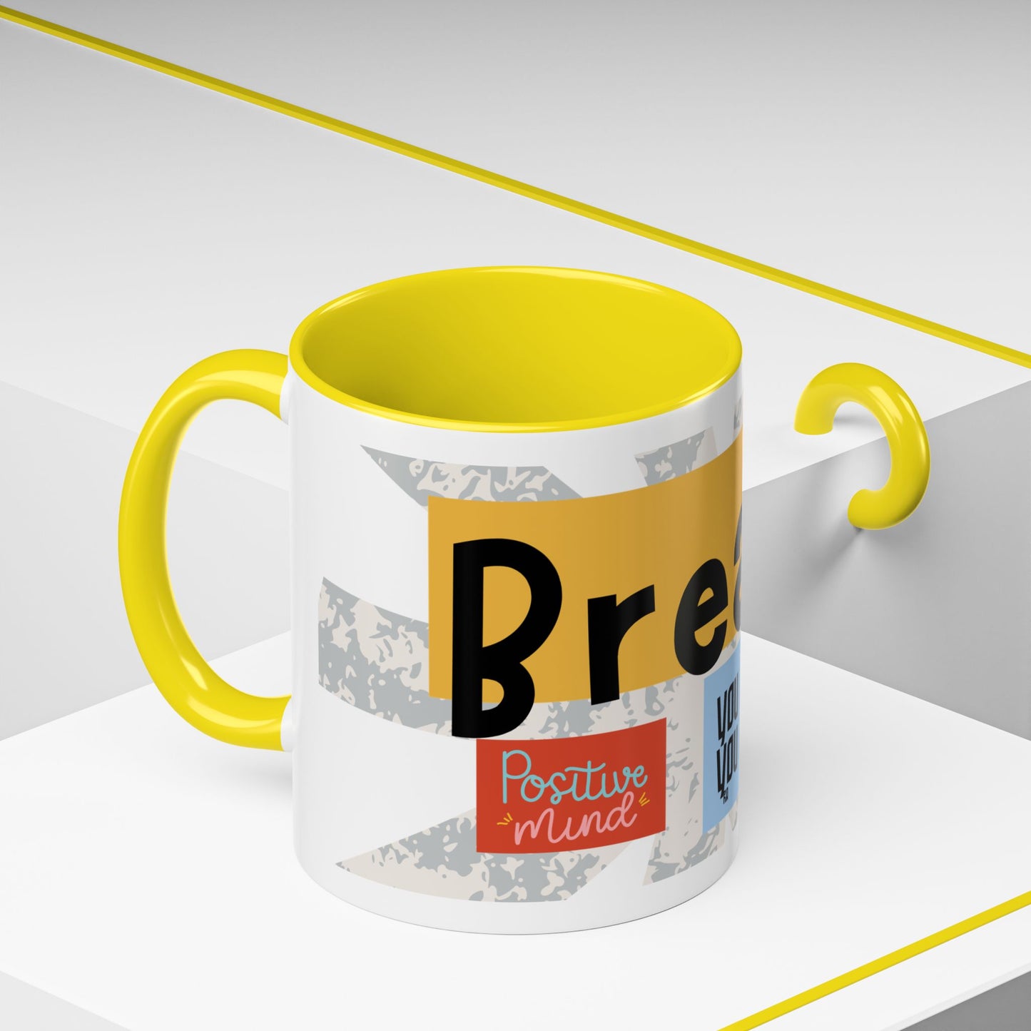 Inspirational Accent Coffee Mug - Mindful Reminder for Daily Positivity