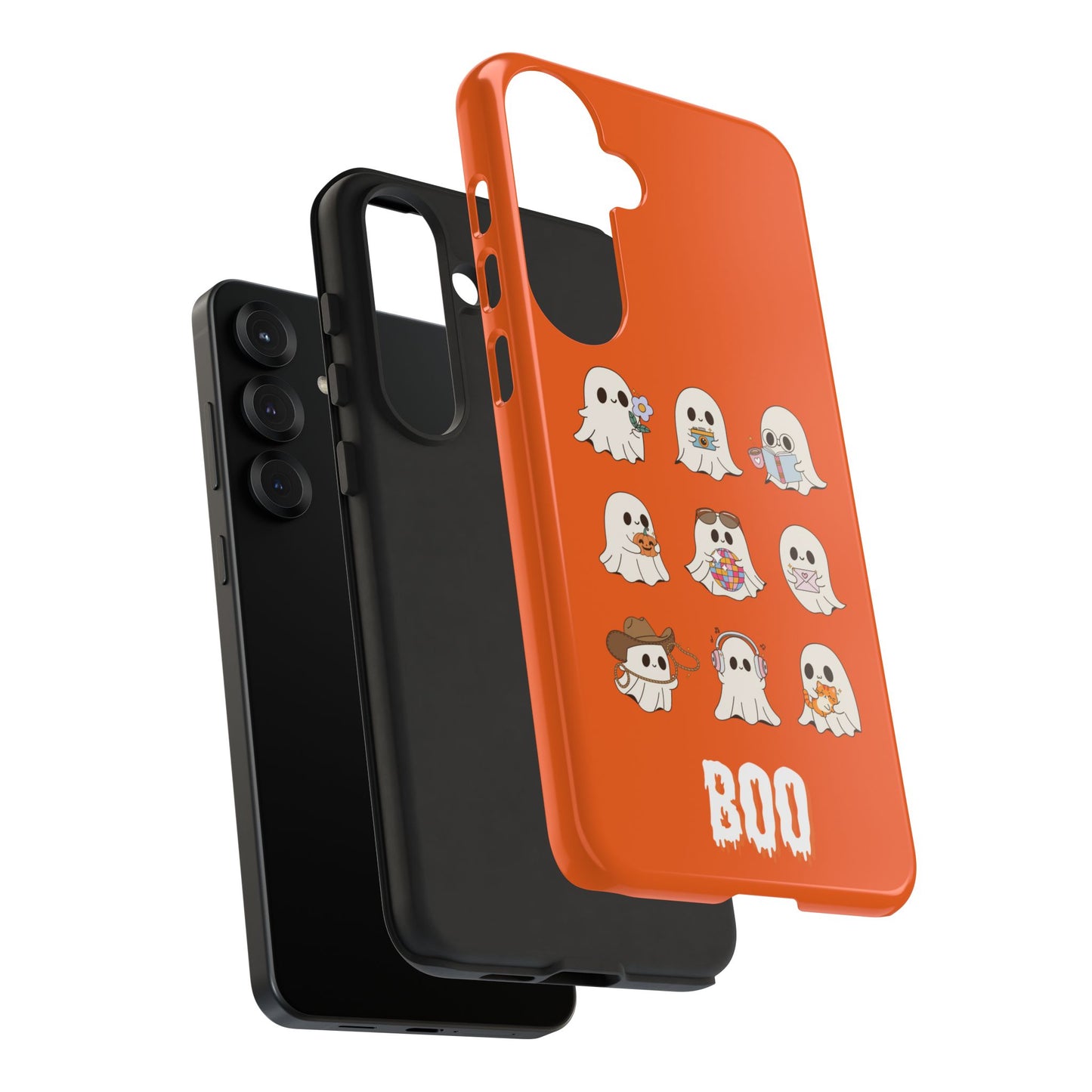 Ghostly Boo Phone Case, Halloween Cases, Cute Ghost Phone Cover, Trick-or-Treat Accessories, Spooky Gift for Halloween