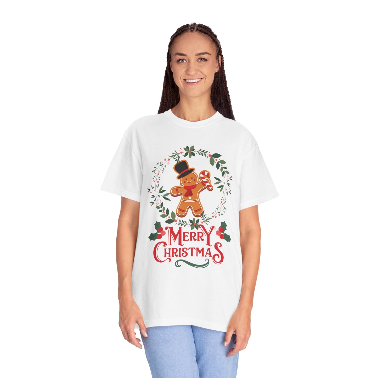 Gingerbread Christmas T-Shirt, Holiday Top, Christmas Gift, Unisex Tee, Festive Apparel, Family Matching Shirt