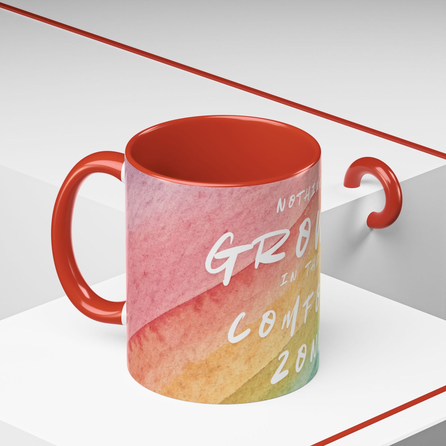 Inspirational Coffee Mug - "Nothing Grows in the Comfort Zone"