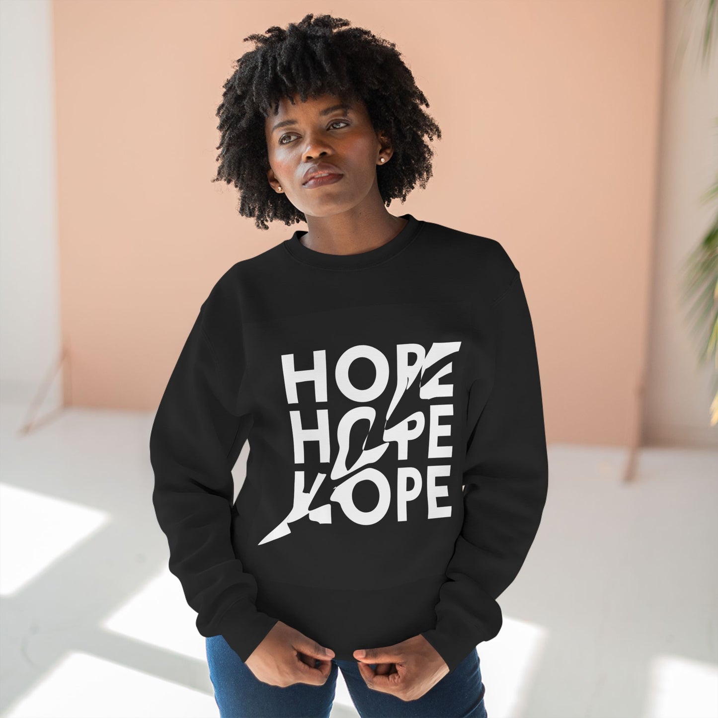 Hope Unisex Crewneck Sweatshirt, Inspirational Gift, Cozy Apparel, Motivational Wear, Encouragement Outfit, Everyday Comfort