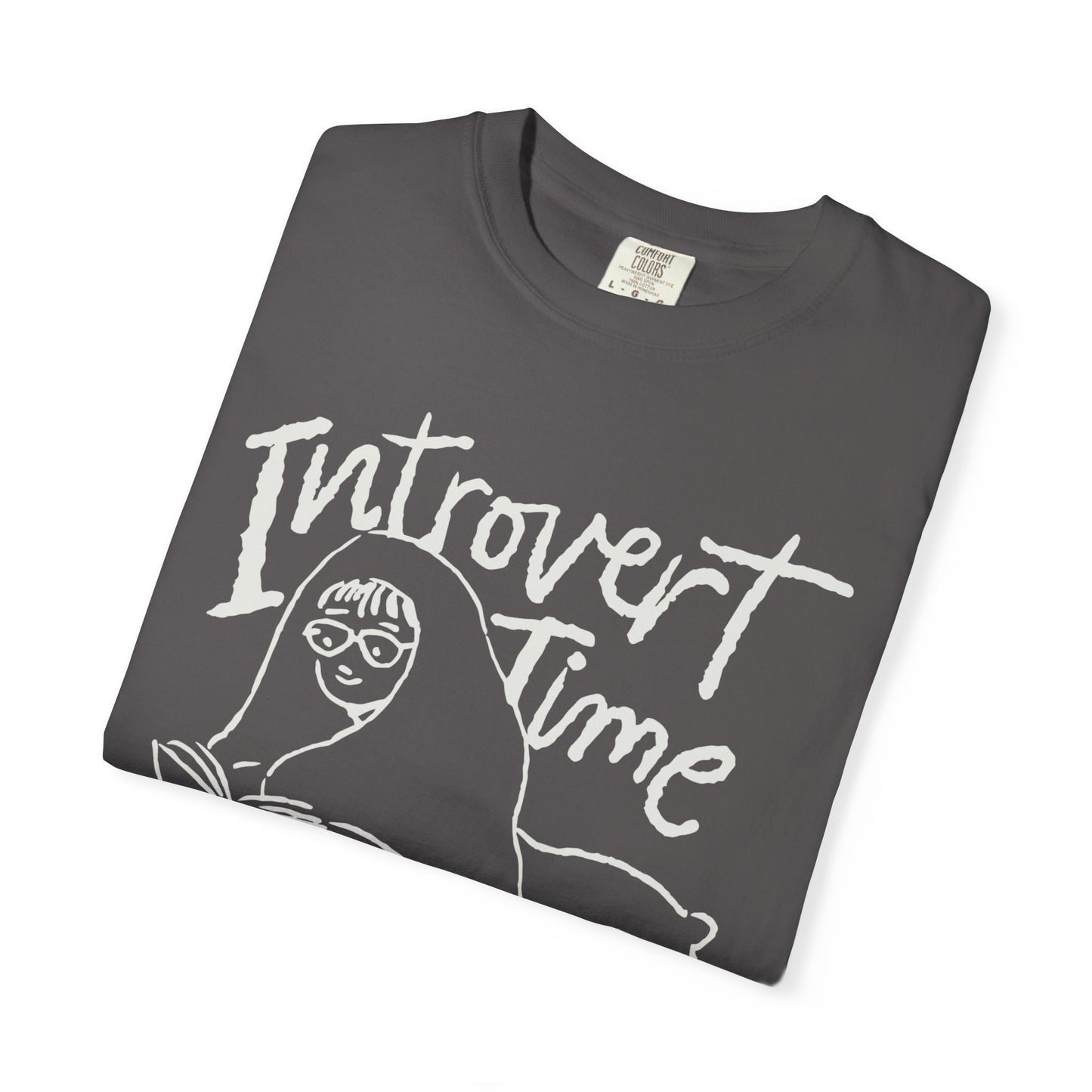 Unisex Introvert Time T-shirt, Cozy Graphic Tee for Introverts, Perfect Gift for Book Lovers, Relaxation Shirt, Comfy Everyday Wear