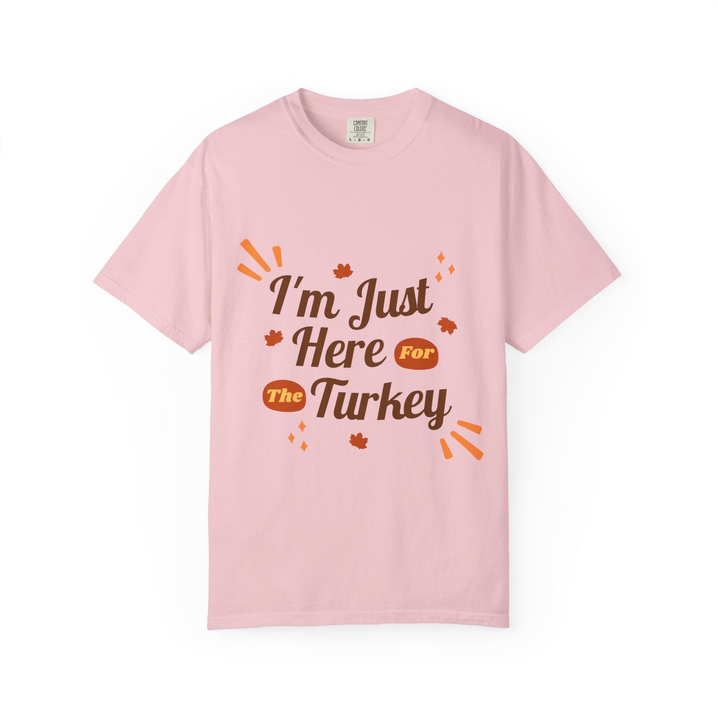 Thanksgiving Turkey T-shirt, Unisex Garment-Dyed Top, Fall Holiday Apparel, Casual Thanksgiving Outfit, Gift for Turkey Lovers