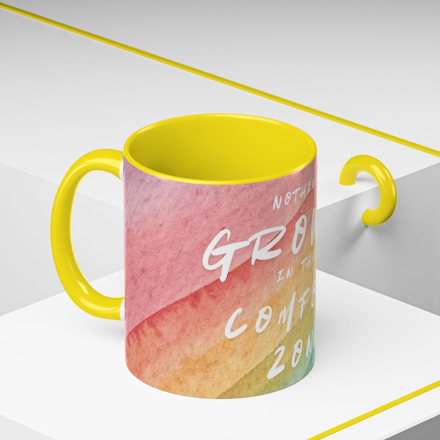 Inspirational Coffee Mug - "Nothing Grows in the Comfort Zone"