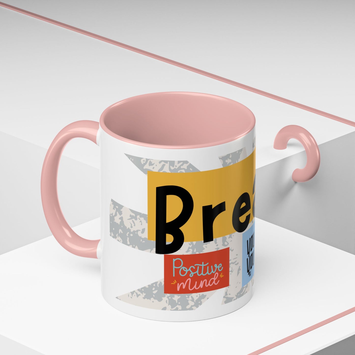 Inspirational Accent Coffee Mug - Mindful Reminder for Daily Positivity