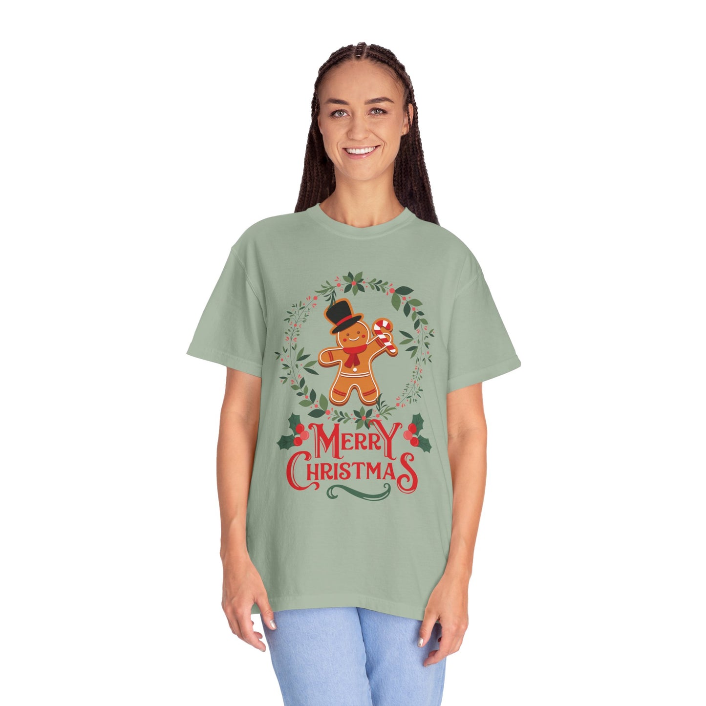Gingerbread Christmas T-Shirt, Holiday Top, Christmas Gift, Unisex Tee, Festive Apparel, Family Matching Shirt