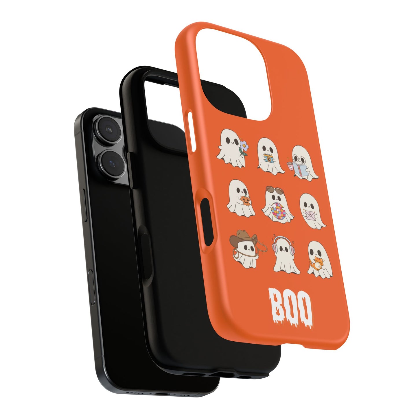 Ghostly Boo Phone Case, Halloween Cases, Cute Ghost Phone Cover, Trick-or-Treat Accessories, Spooky Gift for Halloween