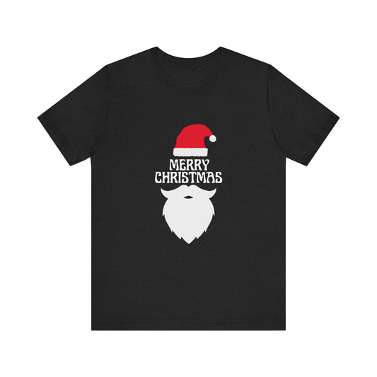 Merry Christmas Unisex Jersey Short Sleeve Tee, Holiday Apparel, Winter Fashion, Gift for Him/Her, Christmas Celebration, Festive Shirt