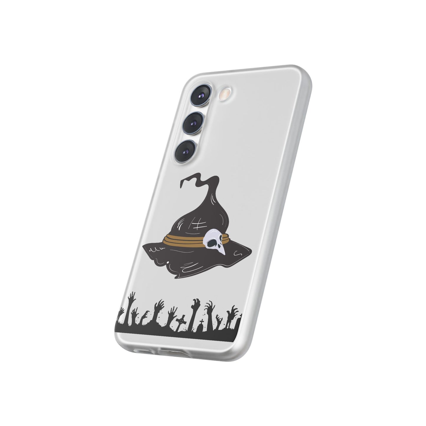 Halloween Witch Hat Flexi Cases, Spooky Phone Covers, Witchy Gift Ideas, Fall Decor, Unique Cellphone Accessories