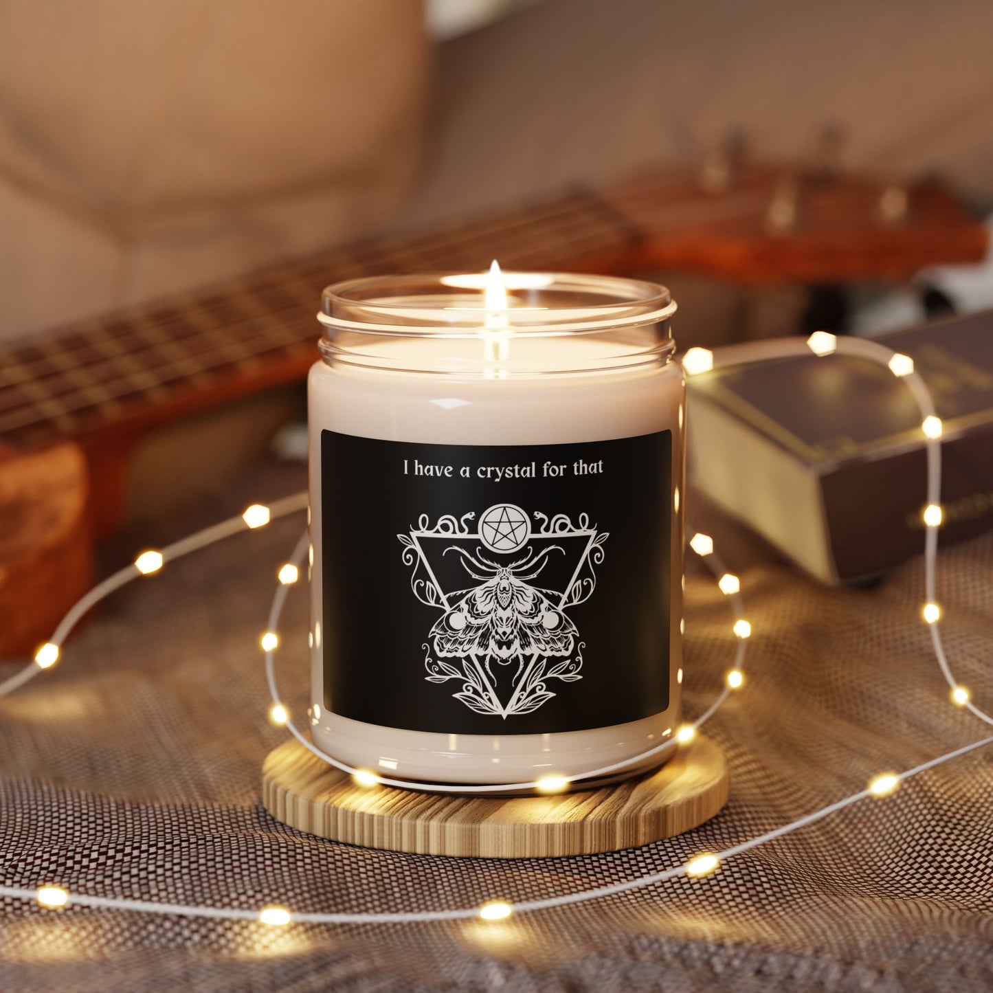 Crystal-Inspired Scented Soy Candle, Aromatherapy Candle, Witchy Home Decor, Gift for Crystal Lovers, Self-Care Spa Candle