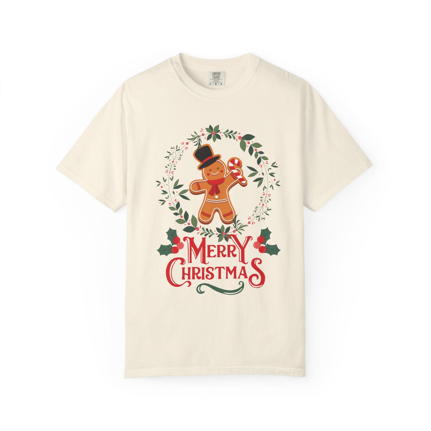Gingerbread Christmas T-Shirt, Holiday Top, Christmas Gift, Unisex Tee, Festive Apparel, Family Matching Shirt