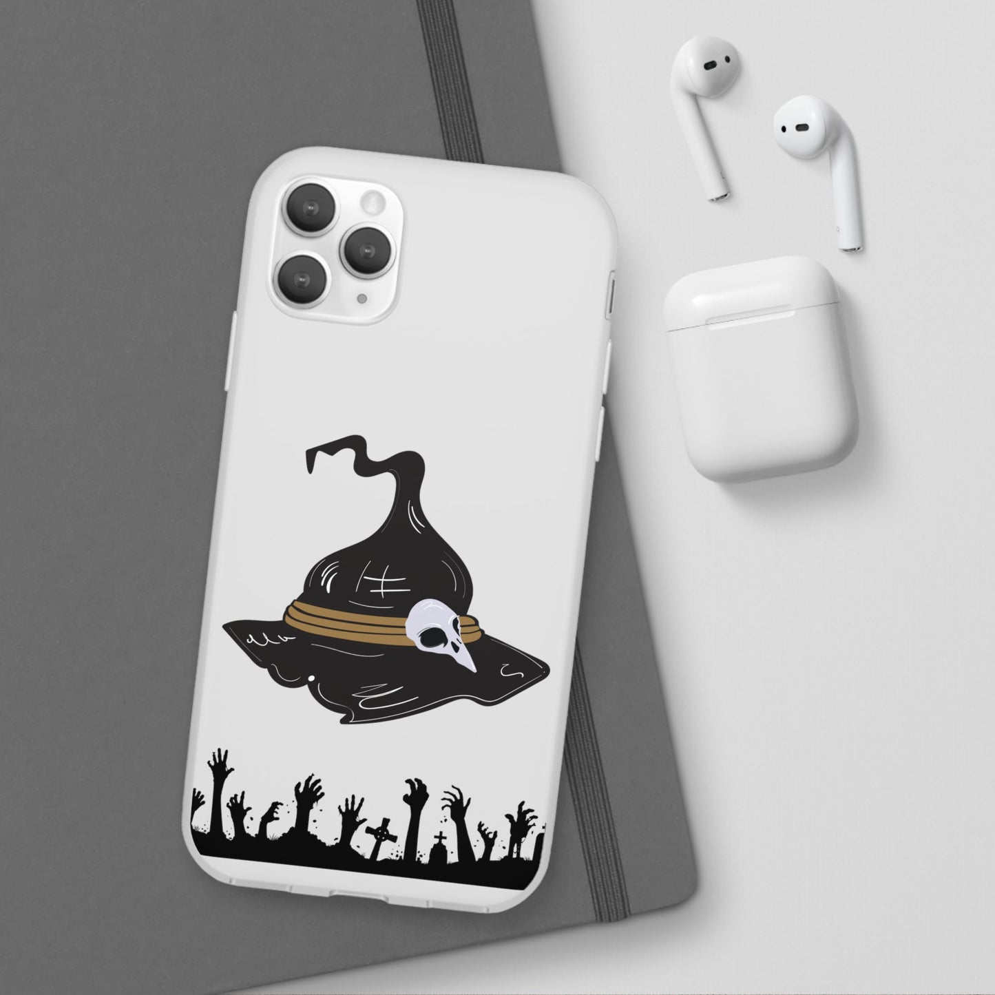 Halloween Witch Hat Flexi Cases, Spooky Phone Covers, Witchy Gift Ideas, Fall Decor, Unique Cellphone Accessories