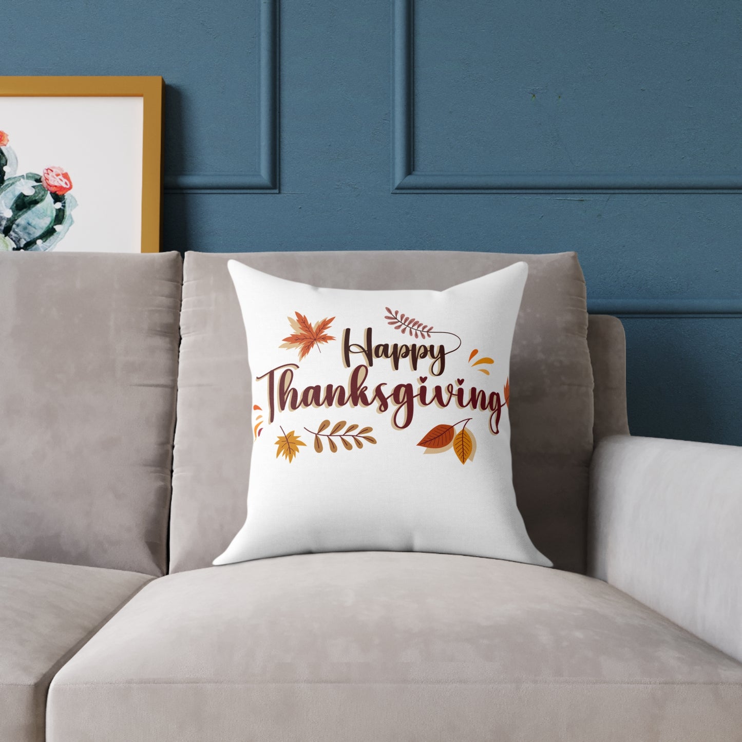 Thanksgiving Decorative Pillow, Cozy Fall Home Decor, Autumn Accent Cushion, Seasonal Gift Idea, Harvest Celebration Decoration
