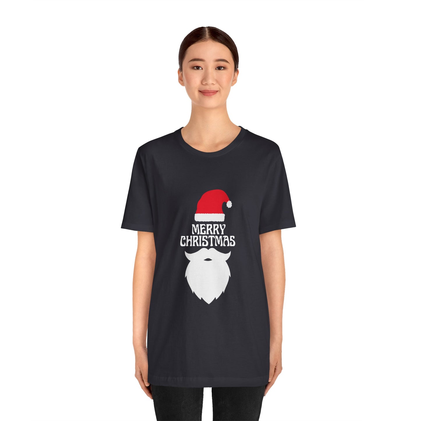 Merry Christmas Unisex Jersey Short Sleeve Tee, Holiday Apparel, Winter Fashion, Gift for Him/Her, Christmas Celebration, Festive Shirt