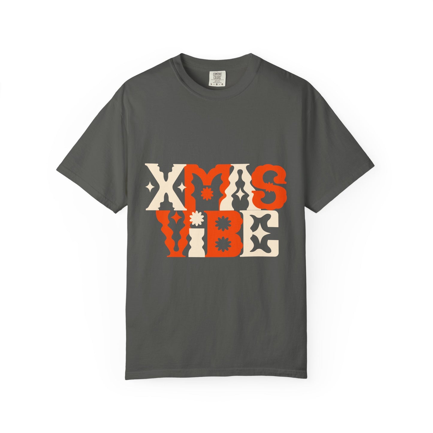 XMAS VIBE Unisex Garment-Dyed T-Shirt | Holiday Tee, Christmas Gift, Festive Apparel, Casual Wear, Vintage Style