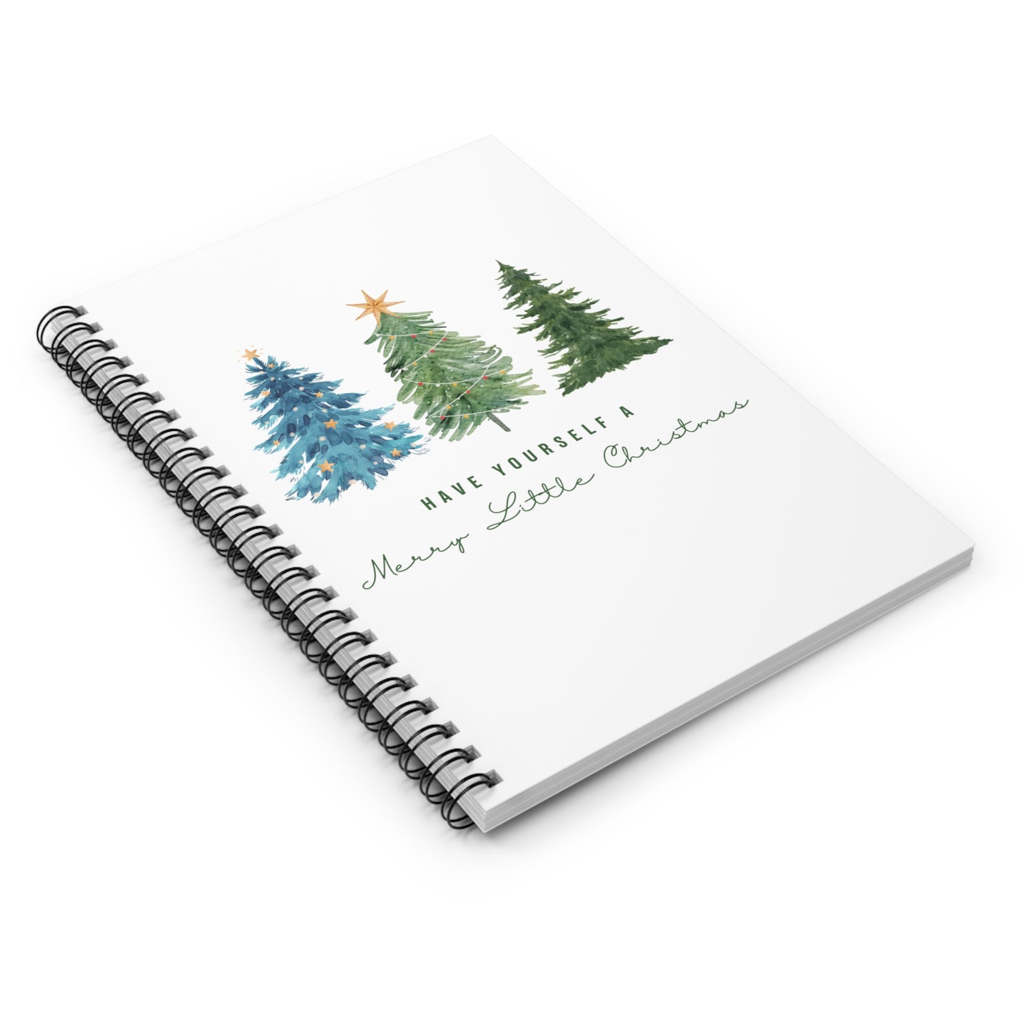 Christmas Spiral Notebook - Ruled Line, Holiday Journal, Gift for Students, Festive Planner, Seasonal Note-taking, Merry Little Christmas
