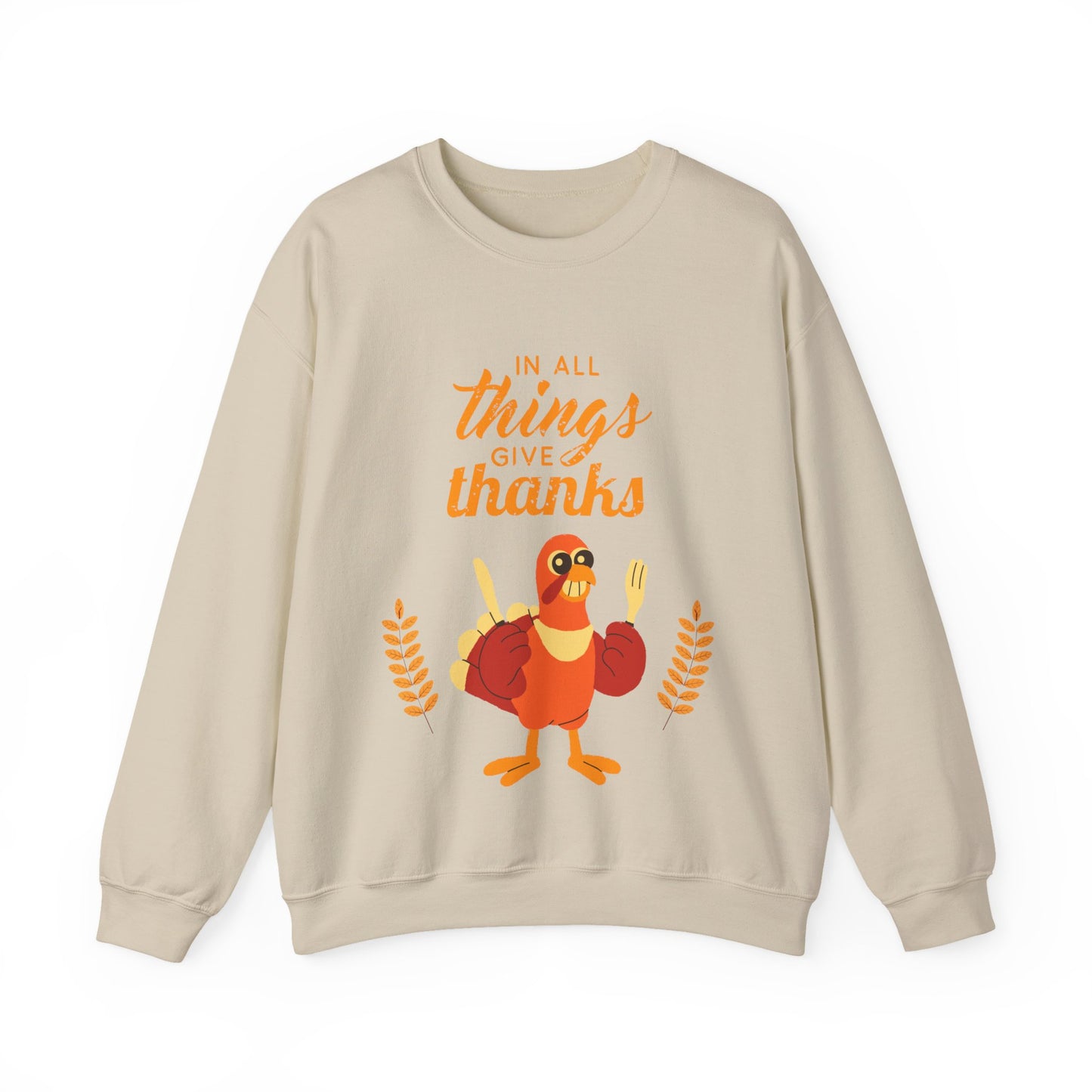 Thanksgiving Crewneck Sweatshirt, Unisex Sweatshirt, Cozy Fall Apparel, Holiday Gift, Seasonal Sweater