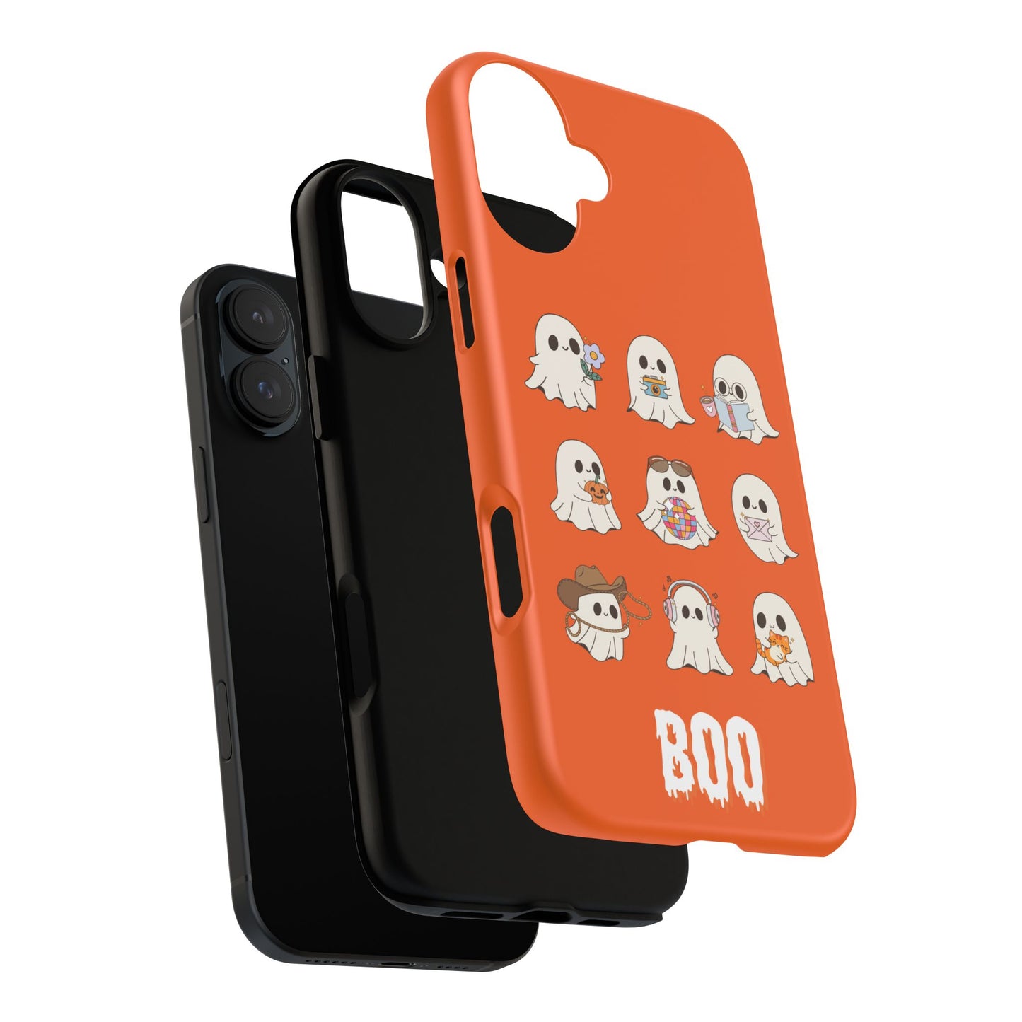 Ghostly Boo Phone Case, Halloween Cases, Cute Ghost Phone Cover, Trick-or-Treat Accessories, Spooky Gift for Halloween