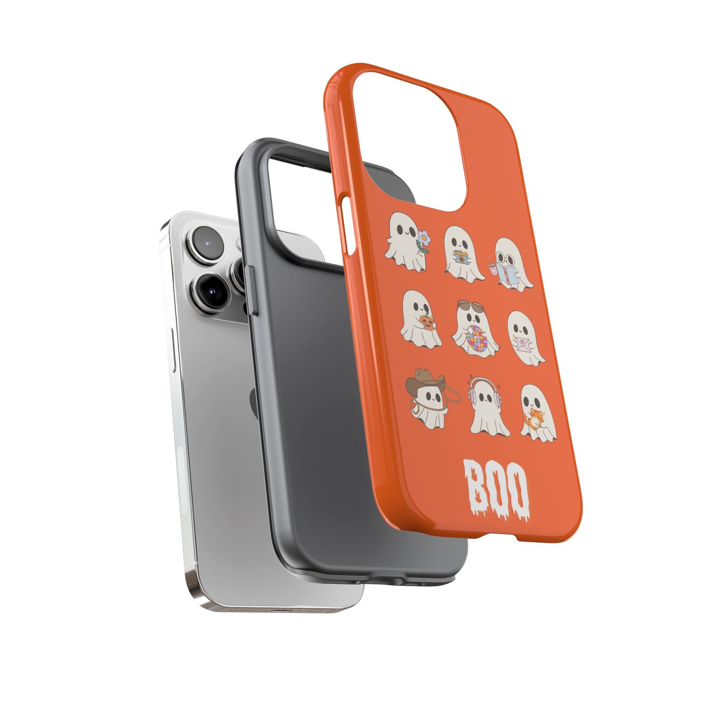 Ghostly Boo Phone Case, Halloween Cases, Cute Ghost Phone Cover, Trick-or-Treat Accessories, Spooky Gift for Halloween