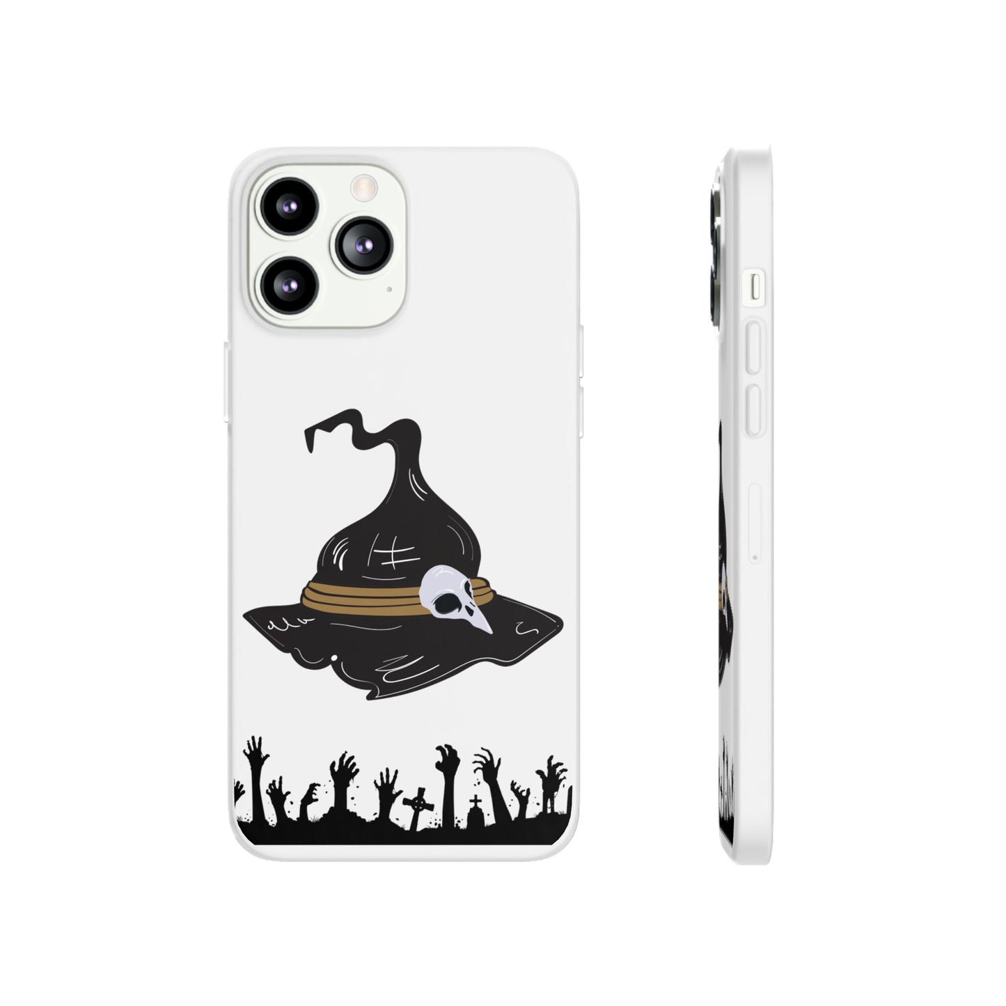 Halloween Witch Hat Flexi Cases, Spooky Phone Covers, Witchy Gift Ideas, Fall Decor, Unique Cellphone Accessories