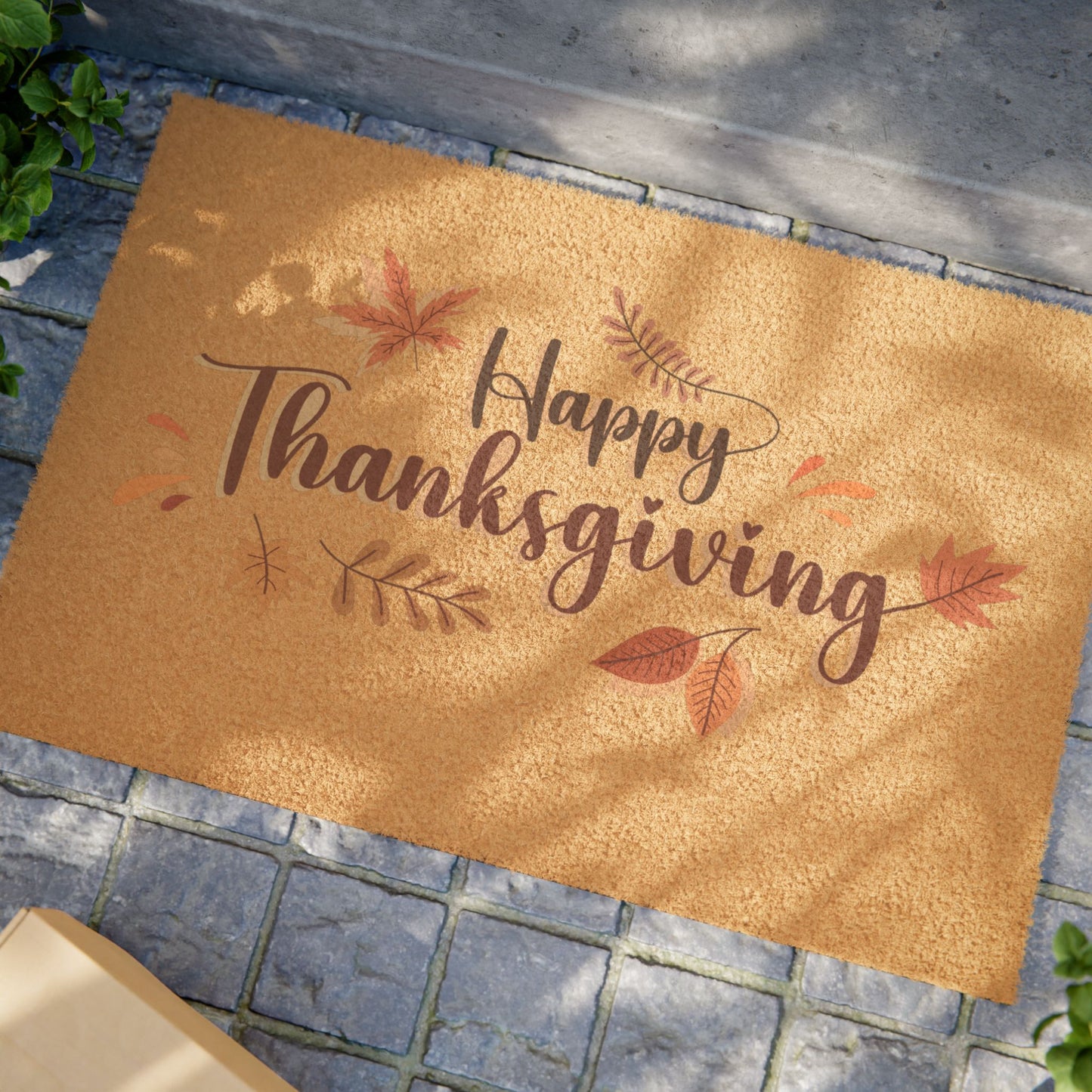 Thanksgiving Doormat, Fall Decor Entry Rug, Seasonal Welcome Mat, Autumn Home Decor, Holiday Gift for Hosts, Merry Thanksgiving
