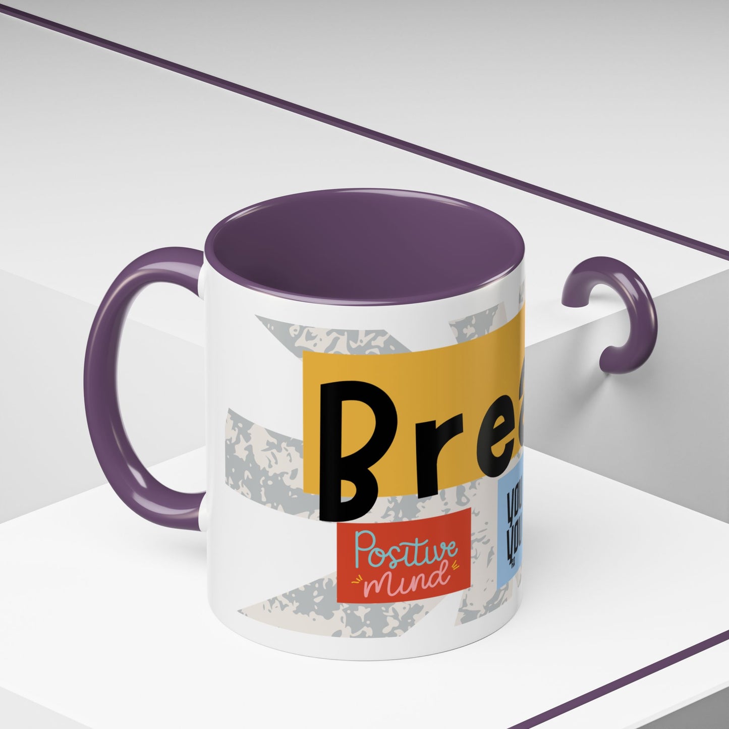 Inspirational Accent Coffee Mug - Mindful Reminder for Daily Positivity