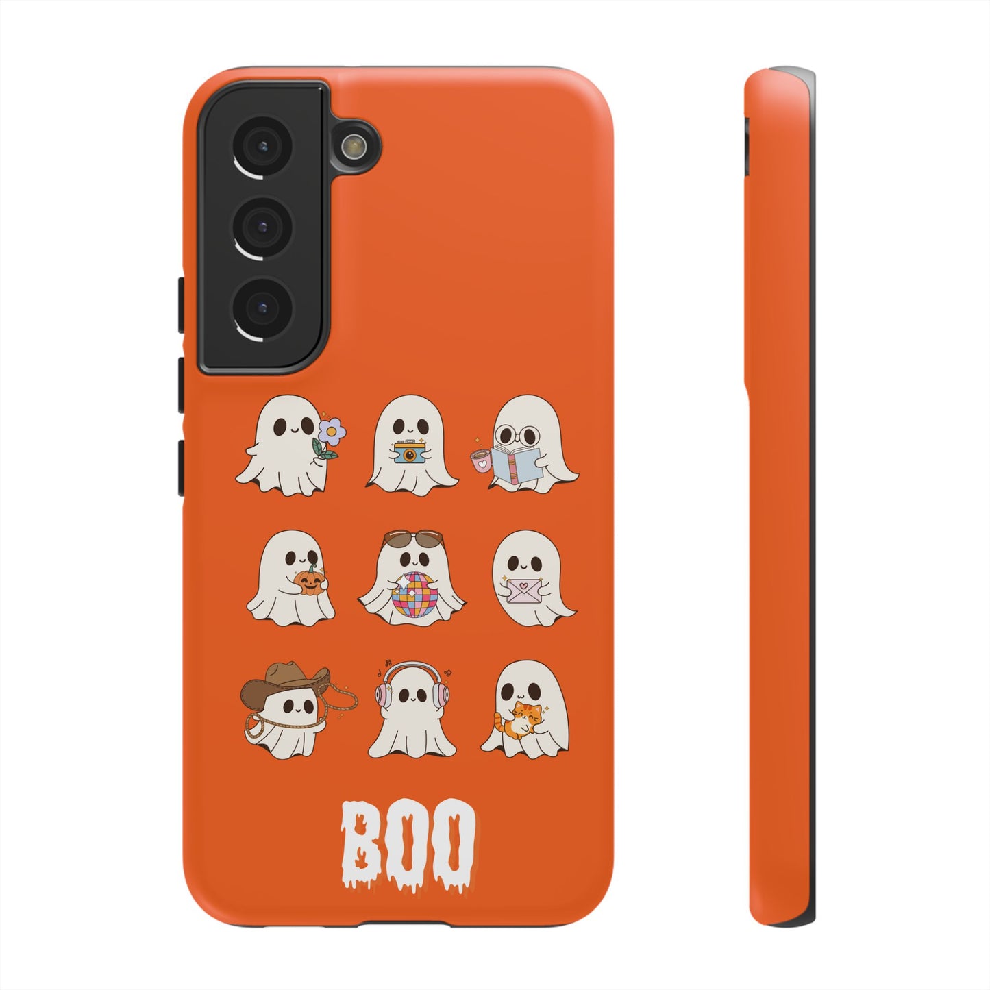 Ghostly Boo Phone Case, Halloween Cases, Cute Ghost Phone Cover, Trick-or-Treat Accessories, Spooky Gift for Halloween