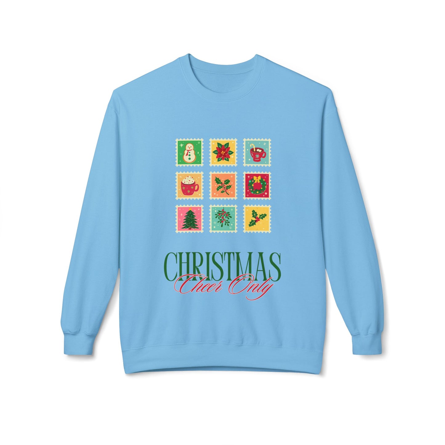 Christmas Cheer Unisex Fleece Sweatshirt | Cozy Holiday Apparel, Gift for Him, Her, Family | Festive Winter Style, Christmas Sweater