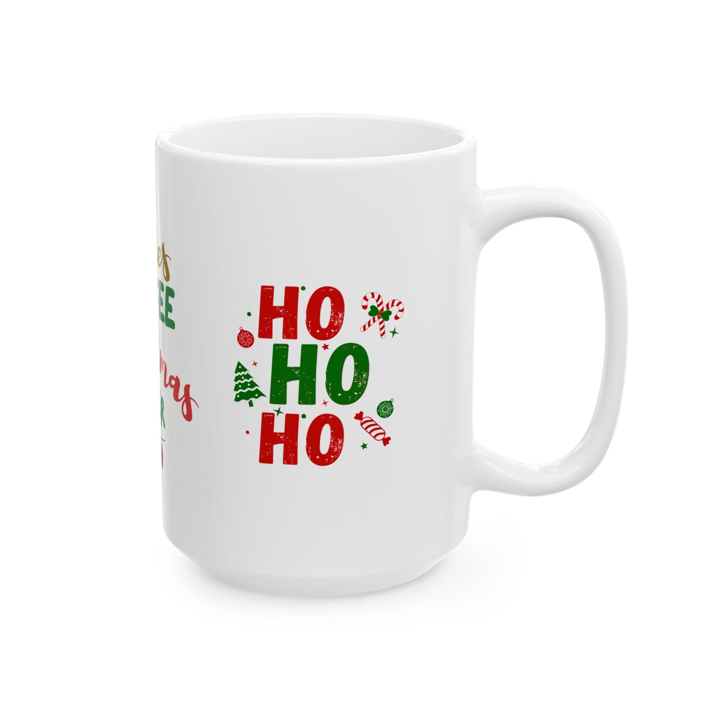 Festive Ceramic Mug – ‘Cookies, Coffee & Christmas Cheer’ | Holiday Gift, Winter Decor, Cozy Home, Coffee Lover's Gift