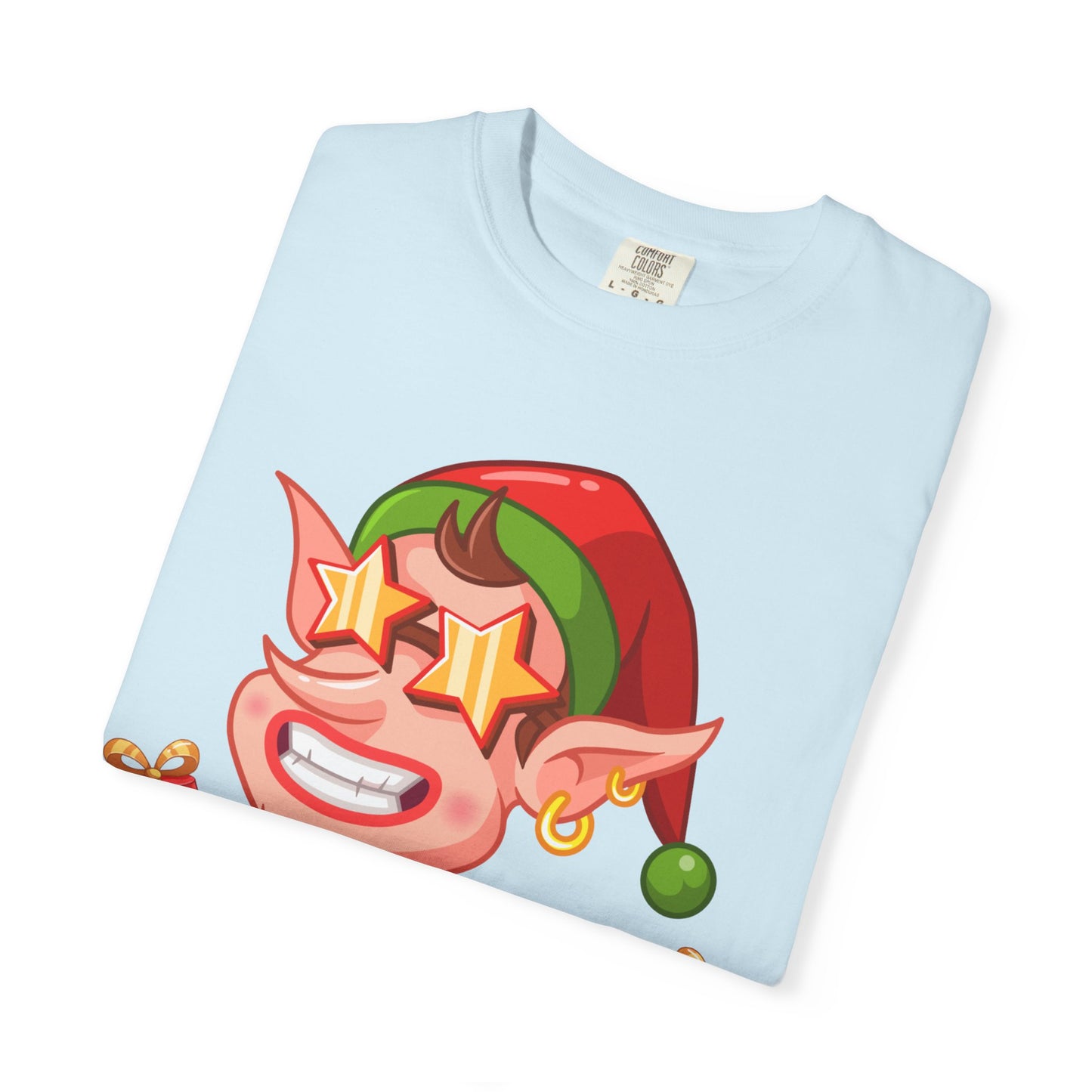 Fun Christmas Elf T-Shirt, Holiday Apparel, Merry Xmas Shirt, Unisex Gift, Festive Clothing, Xmas Party Outfit