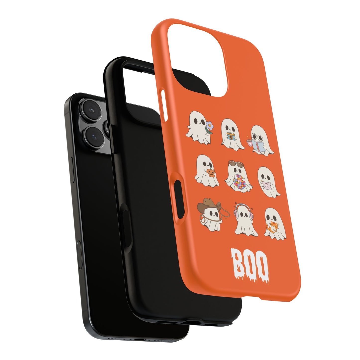 Ghostly Boo Phone Case, Halloween Cases, Cute Ghost Phone Cover, Trick-or-Treat Accessories, Spooky Gift for Halloween