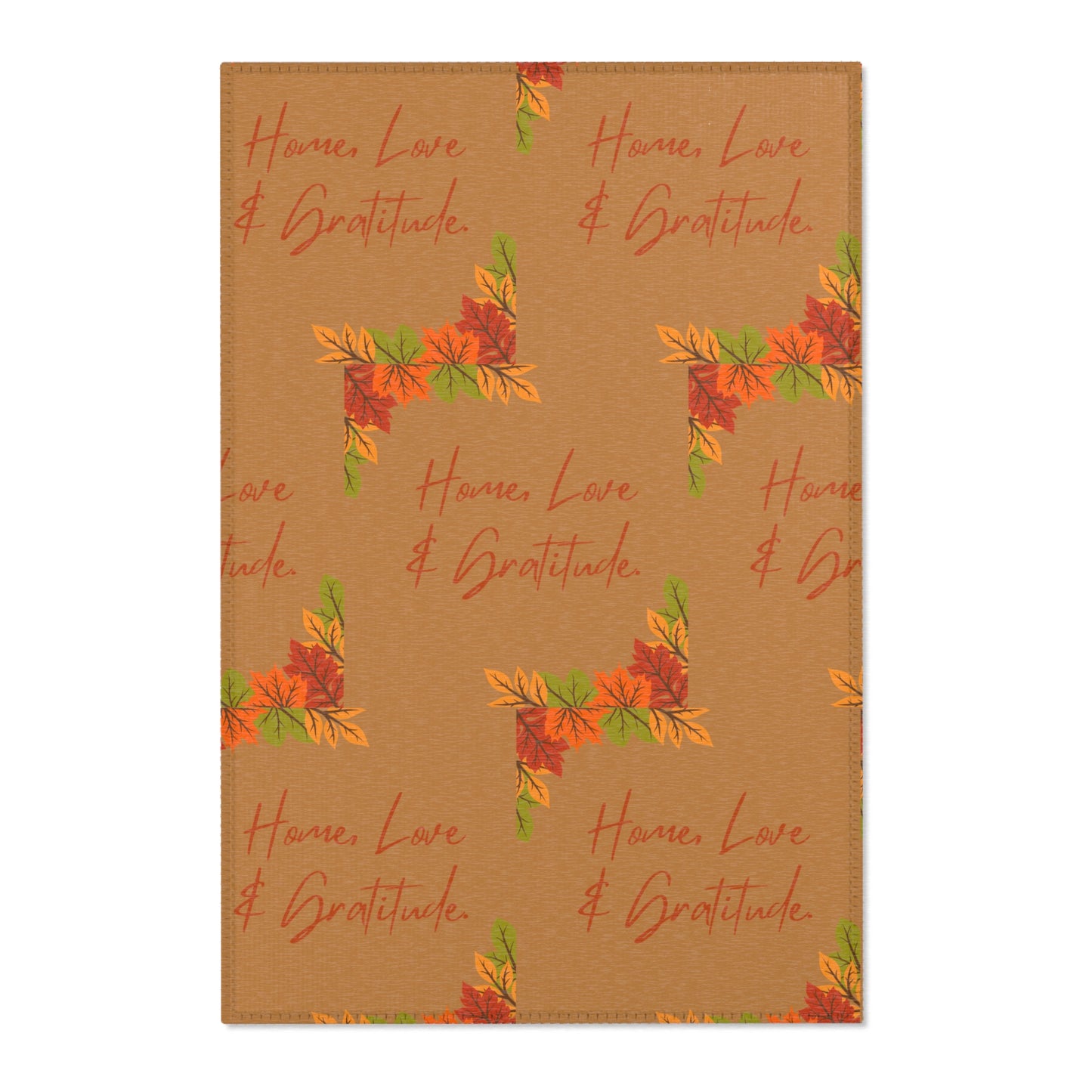 Autumn Area Rugs, Home, Love & Gratitude, Cozy Home Decor, Harvest Season Rugs, Thanksgiving Decorations