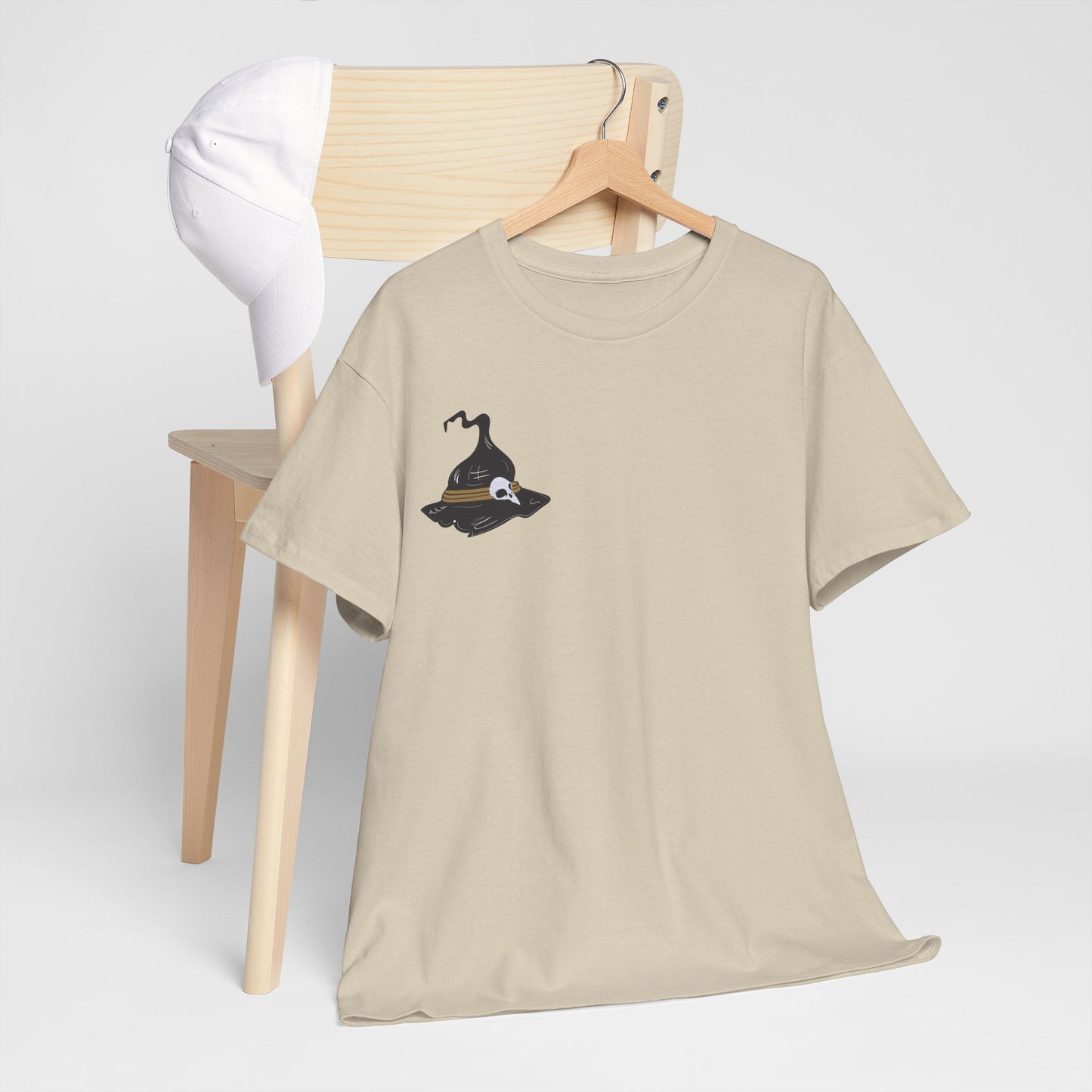 Halloween Witches Themed Unisex Heavy Cotton Tee, Scary Shirt, Witch T-Shirt, Fall Apparel, Spooky Night Top