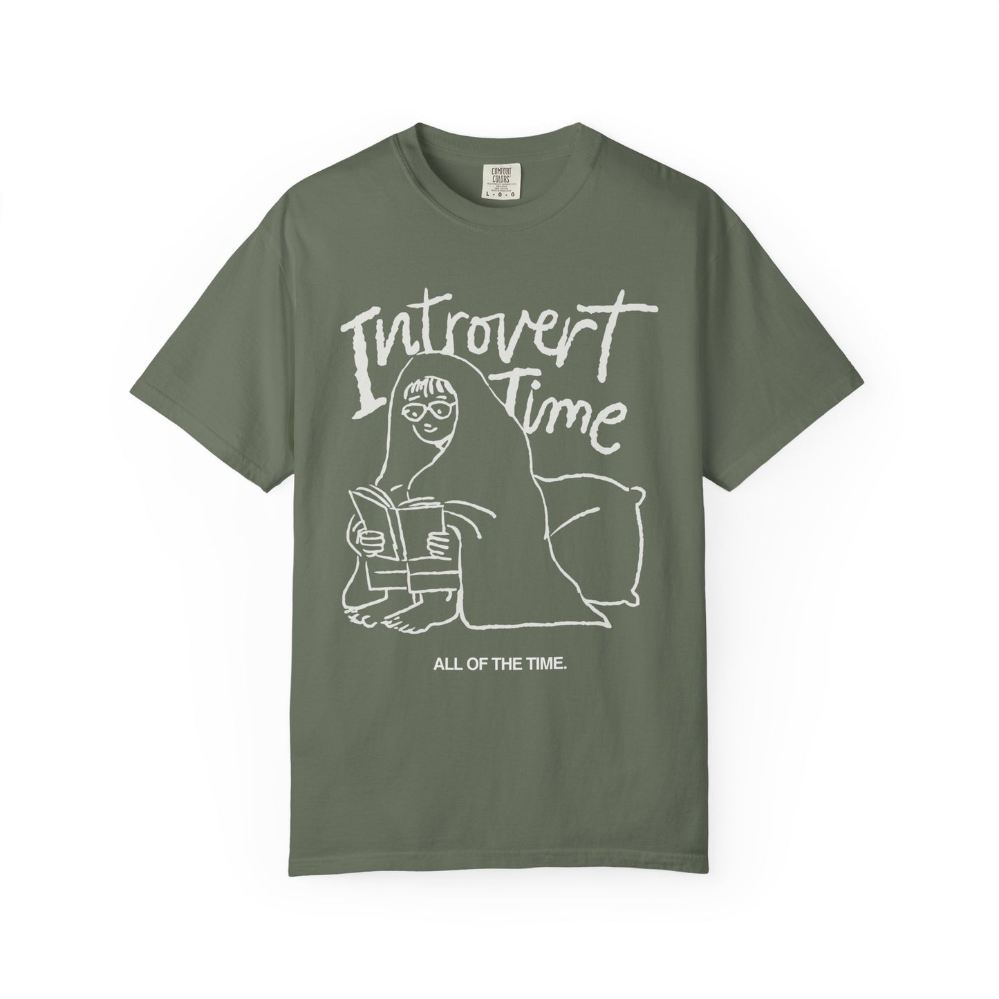 Unisex Introvert Time T-shirt, Cozy Graphic Tee for Introverts, Perfect Gift for Book Lovers, Relaxation Shirt, Comfy Everyday Wear