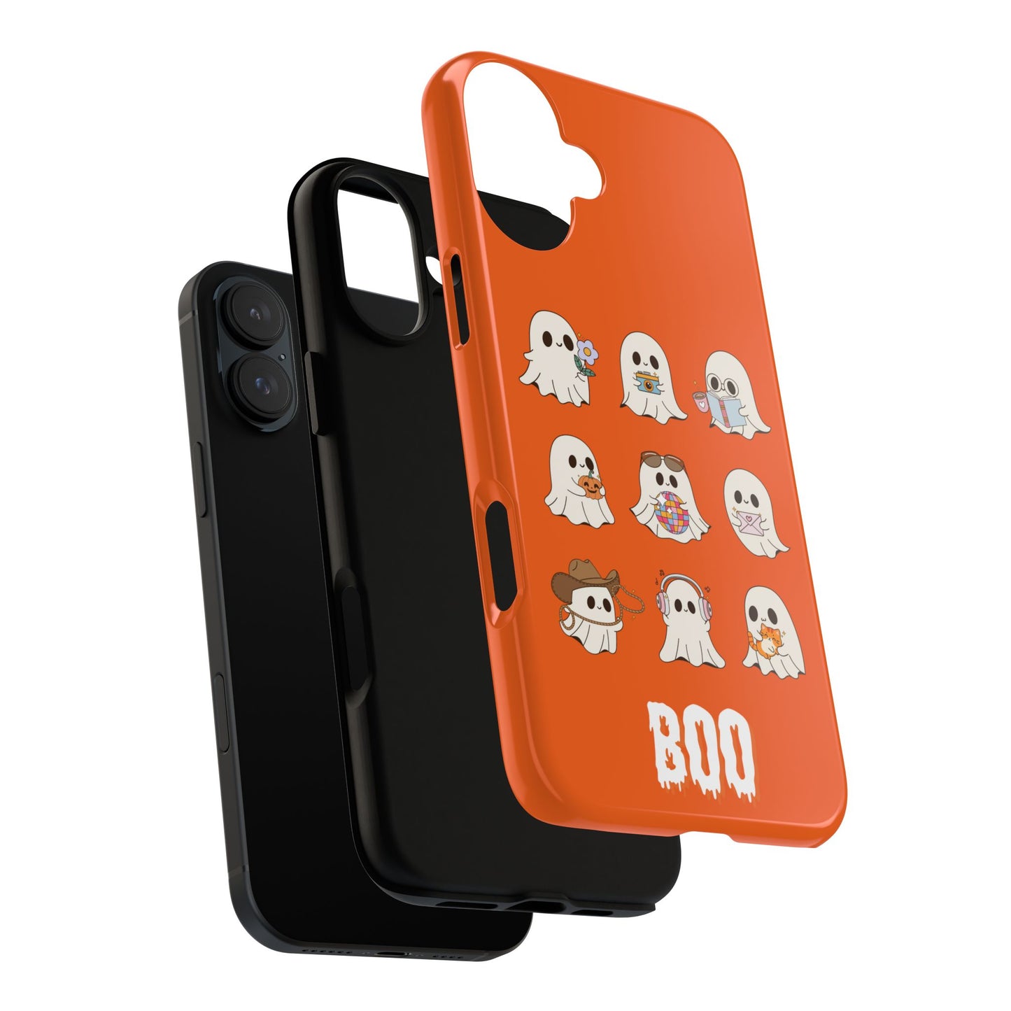 Ghostly Boo Phone Case, Halloween Cases, Cute Ghost Phone Cover, Trick-or-Treat Accessories, Spooky Gift for Halloween
