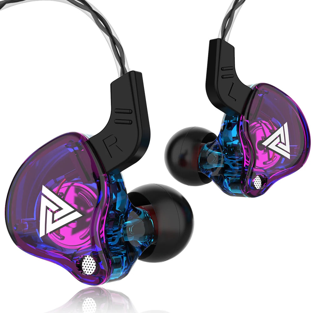 QKZ AK6 Running Band Microphone Headphones Copper Driver 3.5Mm Hi-Fi Sports Headphones In-Ear Headphones Music Earbuds