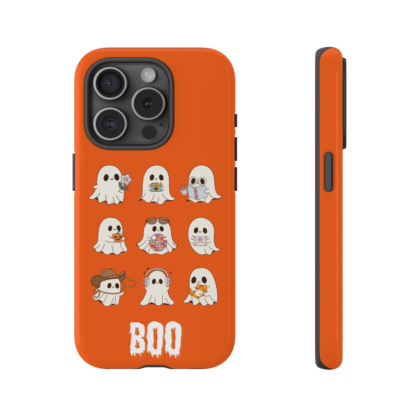 Ghostly Boo Phone Case, Halloween Cases, Cute Ghost Phone Cover, Trick-or-Treat Accessories, Spooky Gift for Halloween