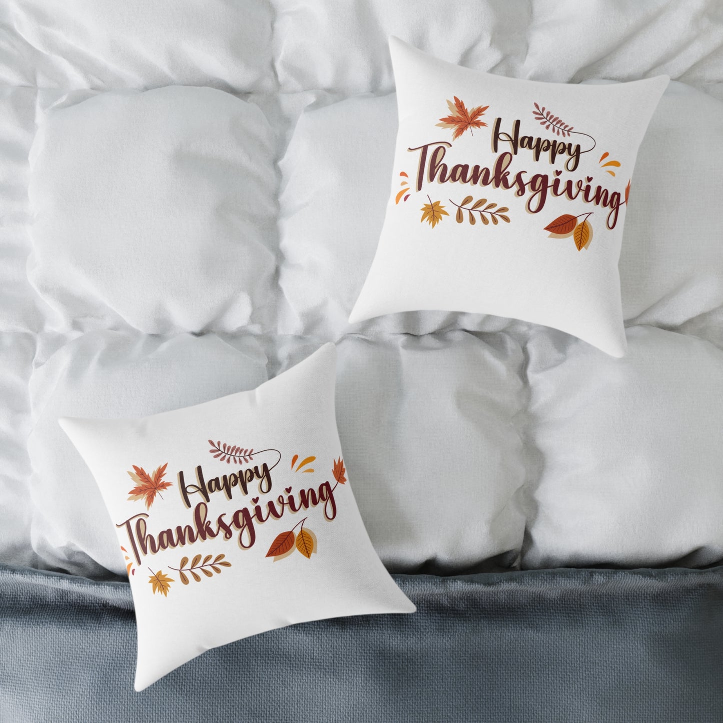 Thanksgiving Decorative Pillow, Cozy Fall Home Decor, Autumn Accent Cushion, Seasonal Gift Idea, Harvest Celebration Decoration