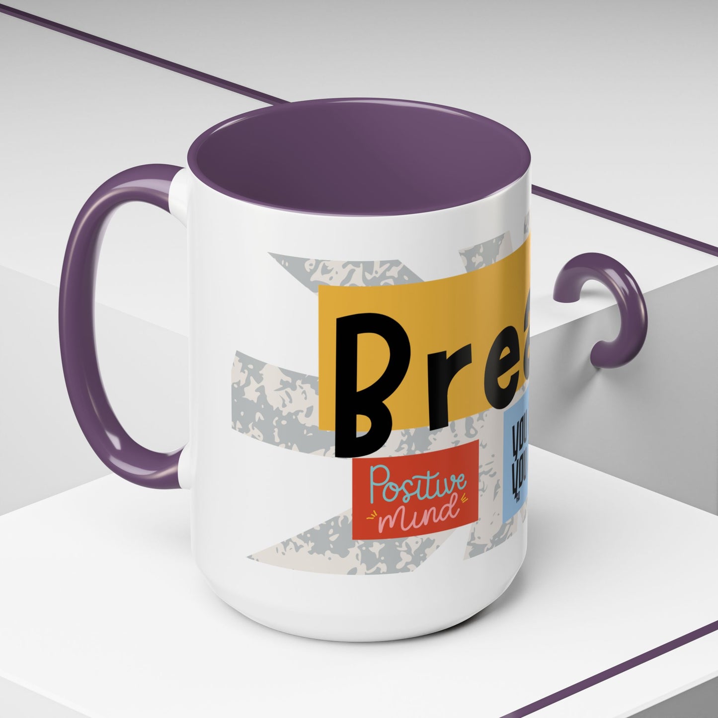 Inspirational Accent Coffee Mug - Mindful Reminder for Daily Positivity