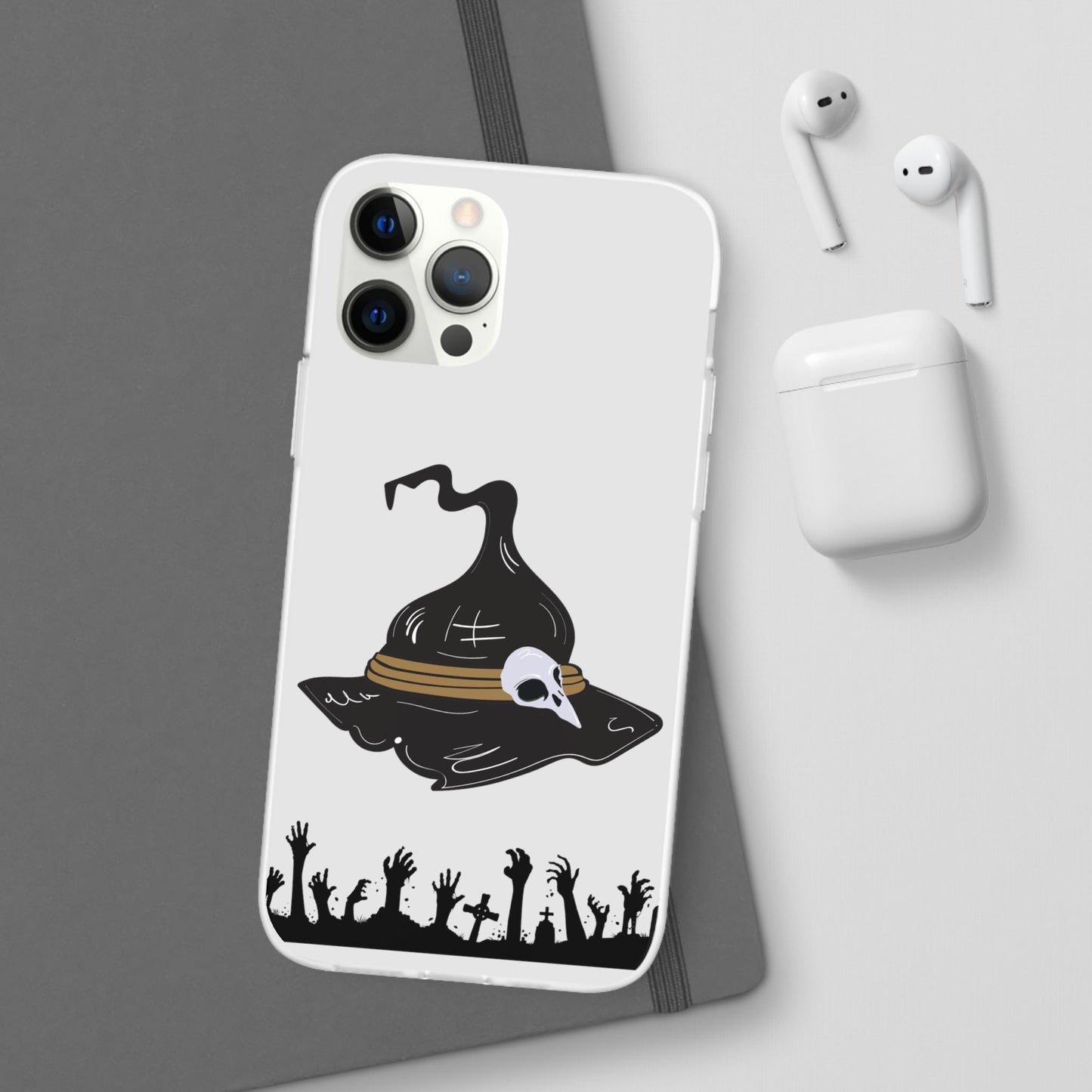 Halloween Witch Hat Flexi Cases, Spooky Phone Covers, Witchy Gift Ideas, Fall Decor, Unique Cellphone Accessories